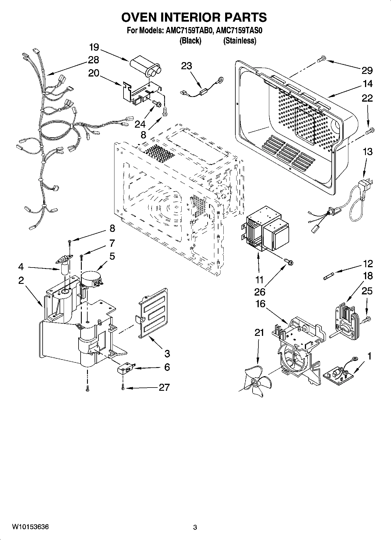 02 - OVEN INTERIOR PARTS
