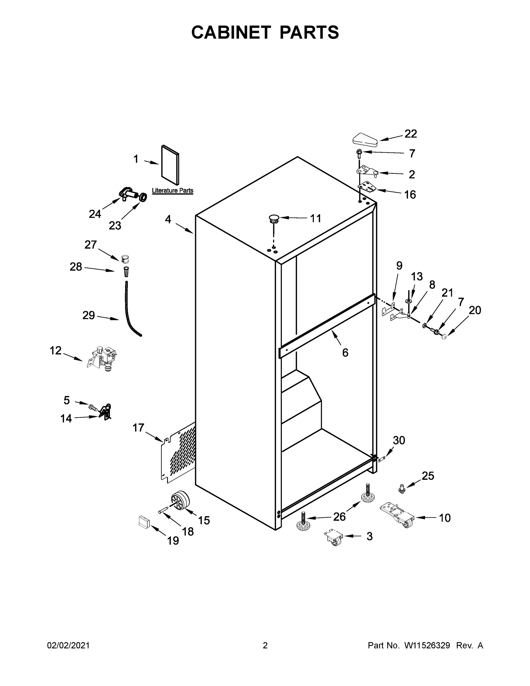02 - CABINET PARTS