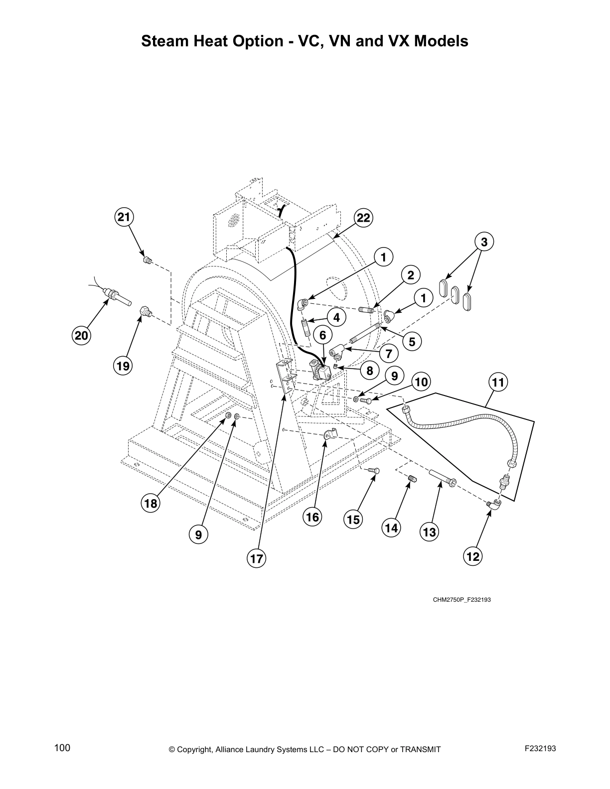 Steam Heat Option - VC, VN and VX Models