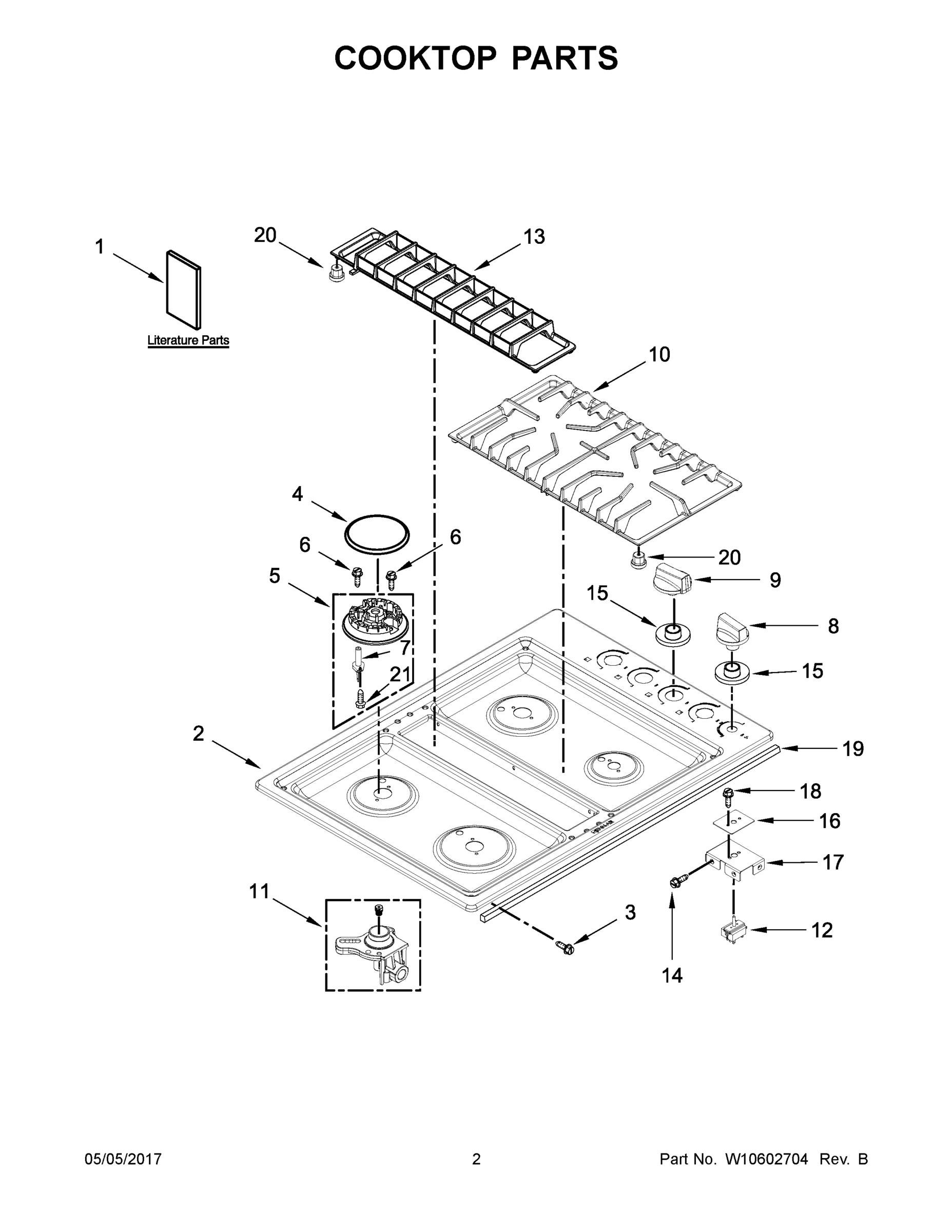 02 - COOKTOP PARTS
