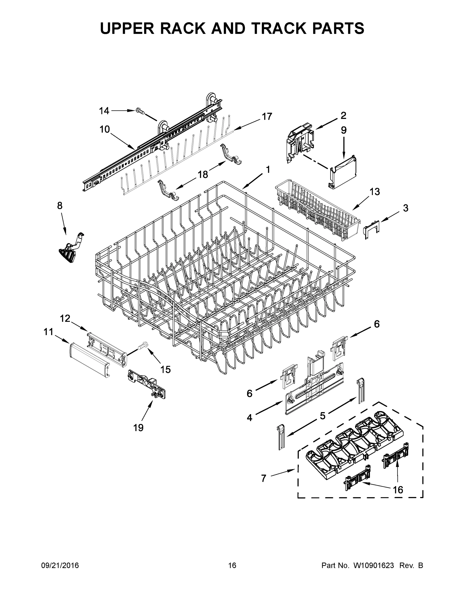 09 - UPPER RACK AND TRACK PARTS