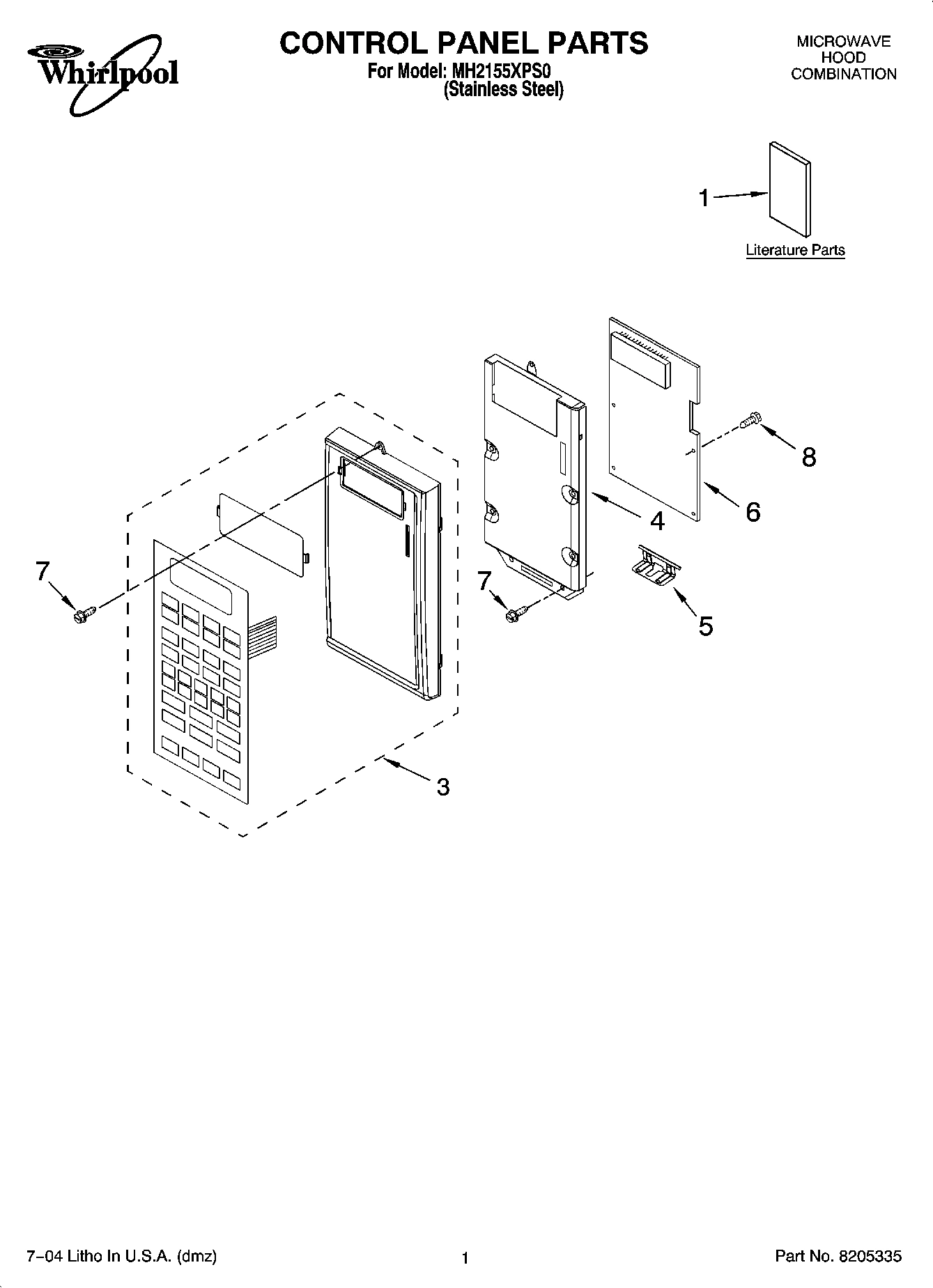 01 - CONTROL PANEL PARTS