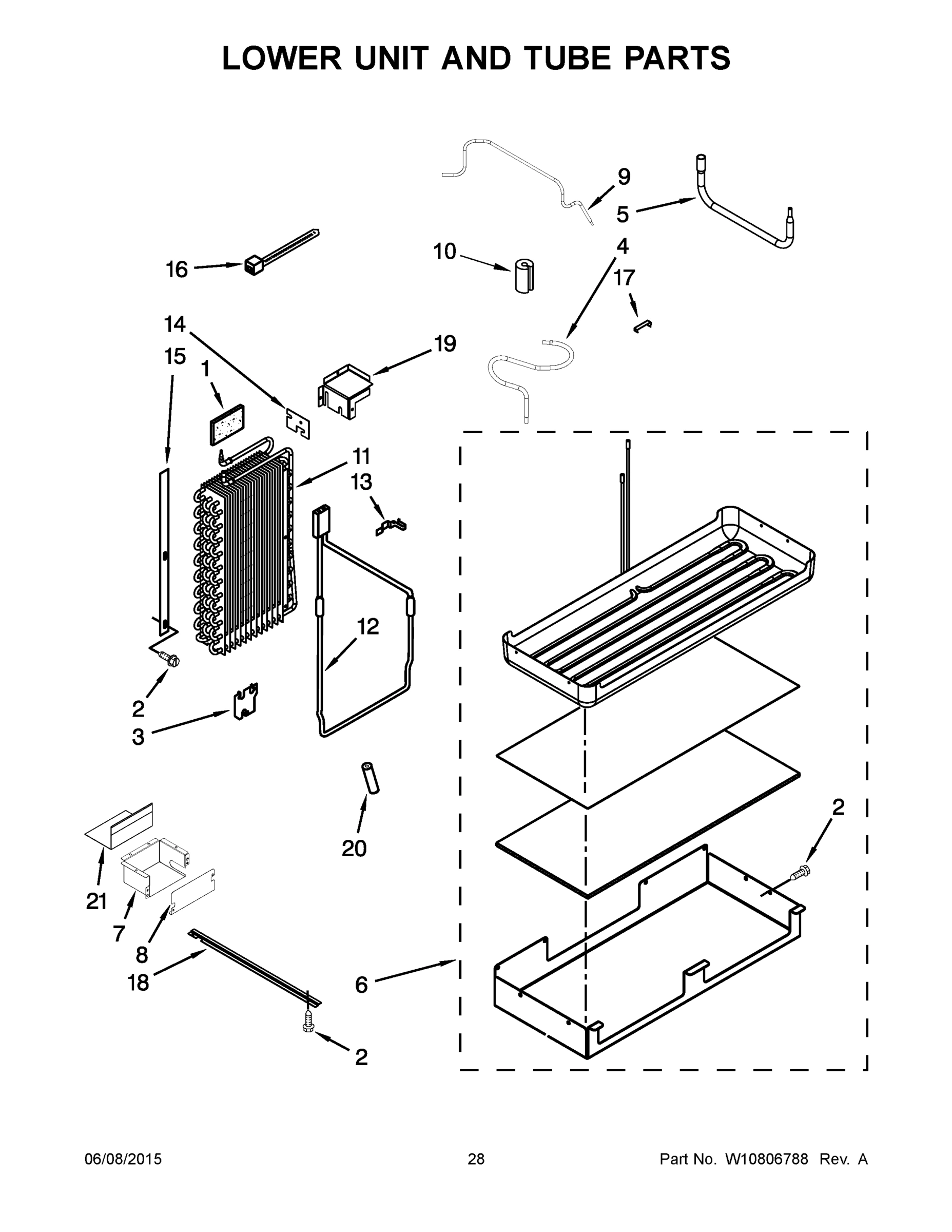 15 - LOWER UNIT AND TUBE PARTS