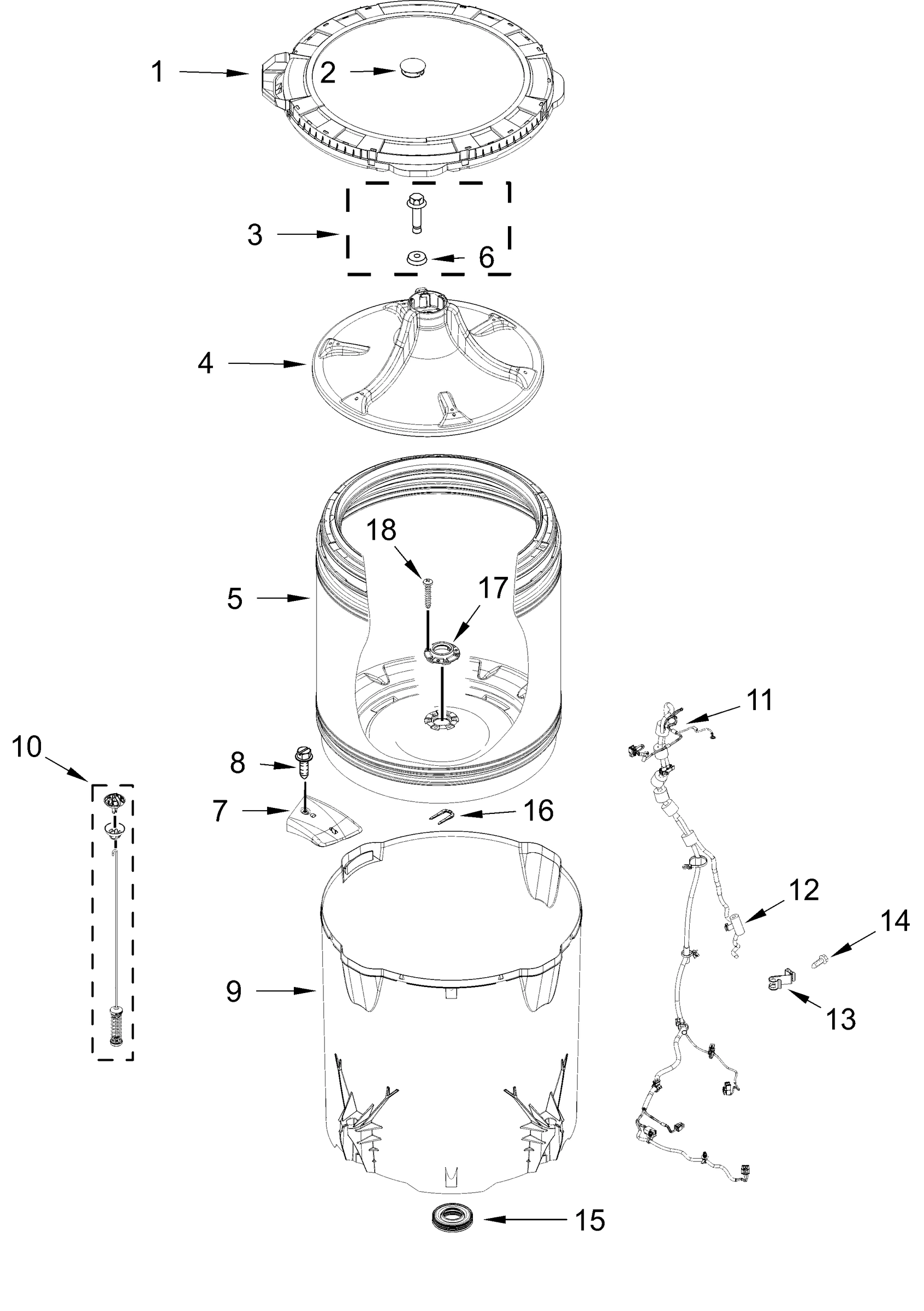 BASKET AND TUB PARTS