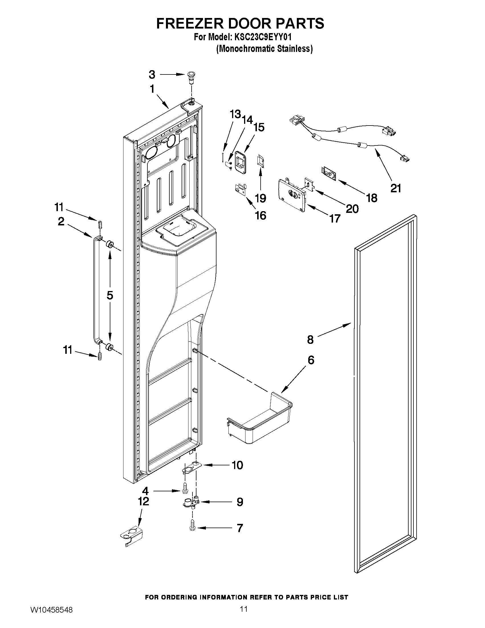 08 - FREEZER DOOR PARTS