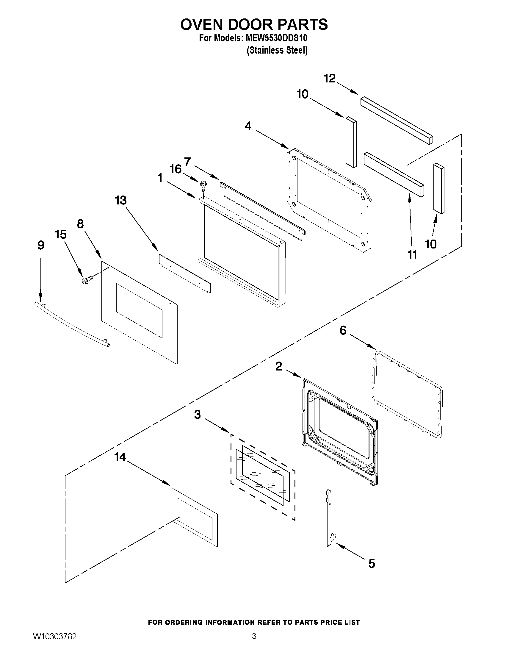 02 - OVEN DOOR PARTS