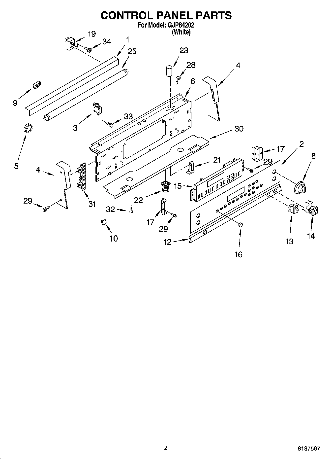 02 - CONTROL PANEL PARTS