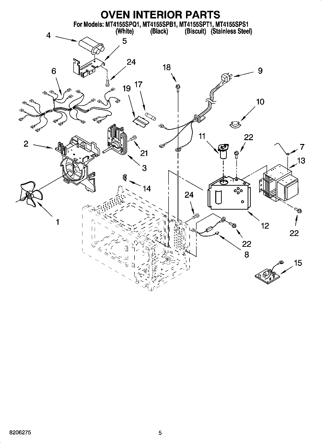 05 - OVEN INTERIOR PARTS