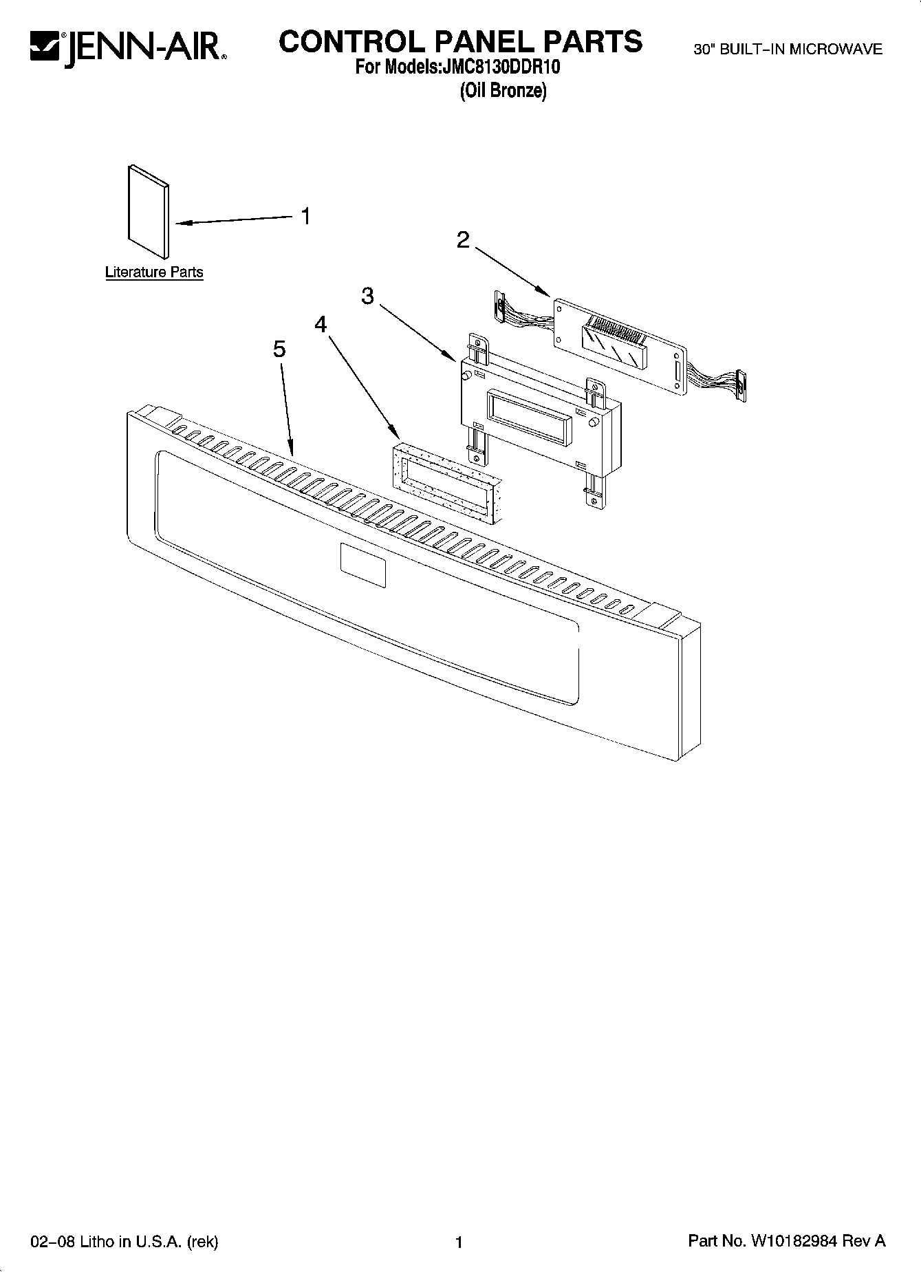 01 - CONTROL PANEL PARTS