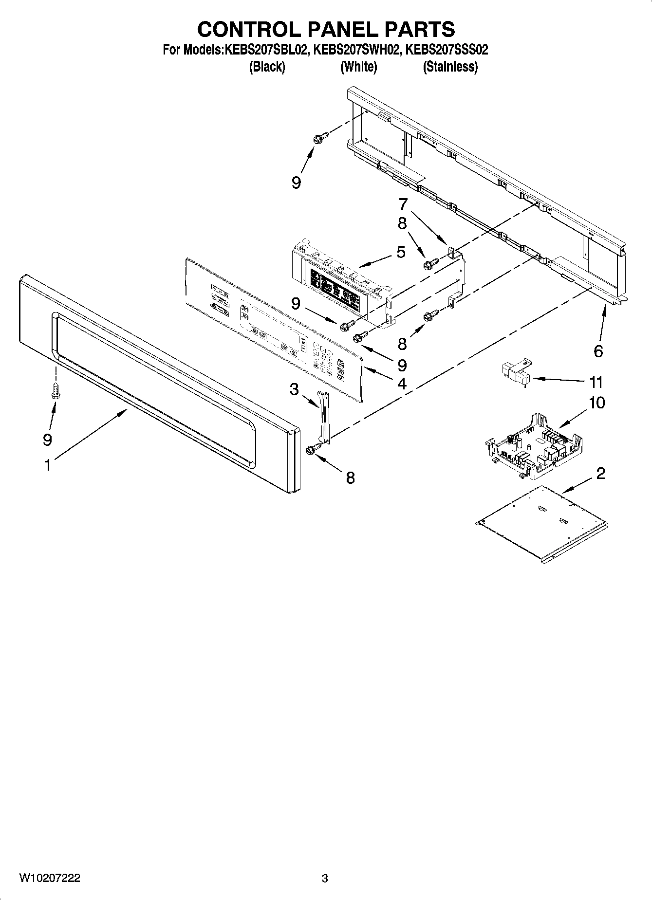 02 - CONTROL PANEL PARTS