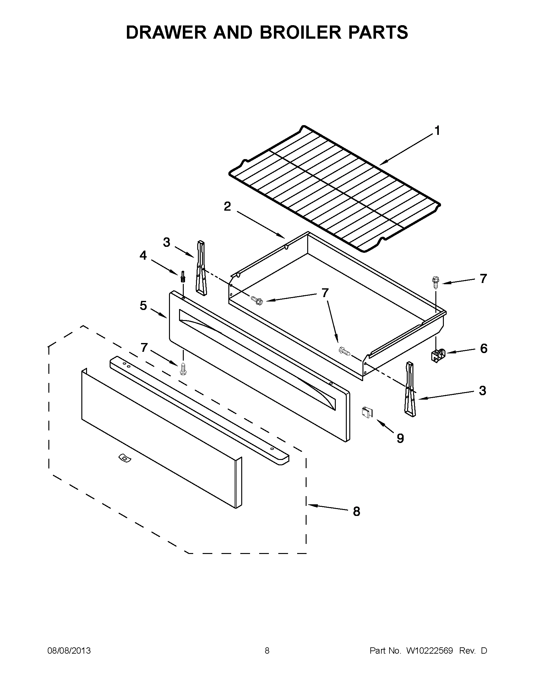 04 - DRAWER AND BROILER PARTS