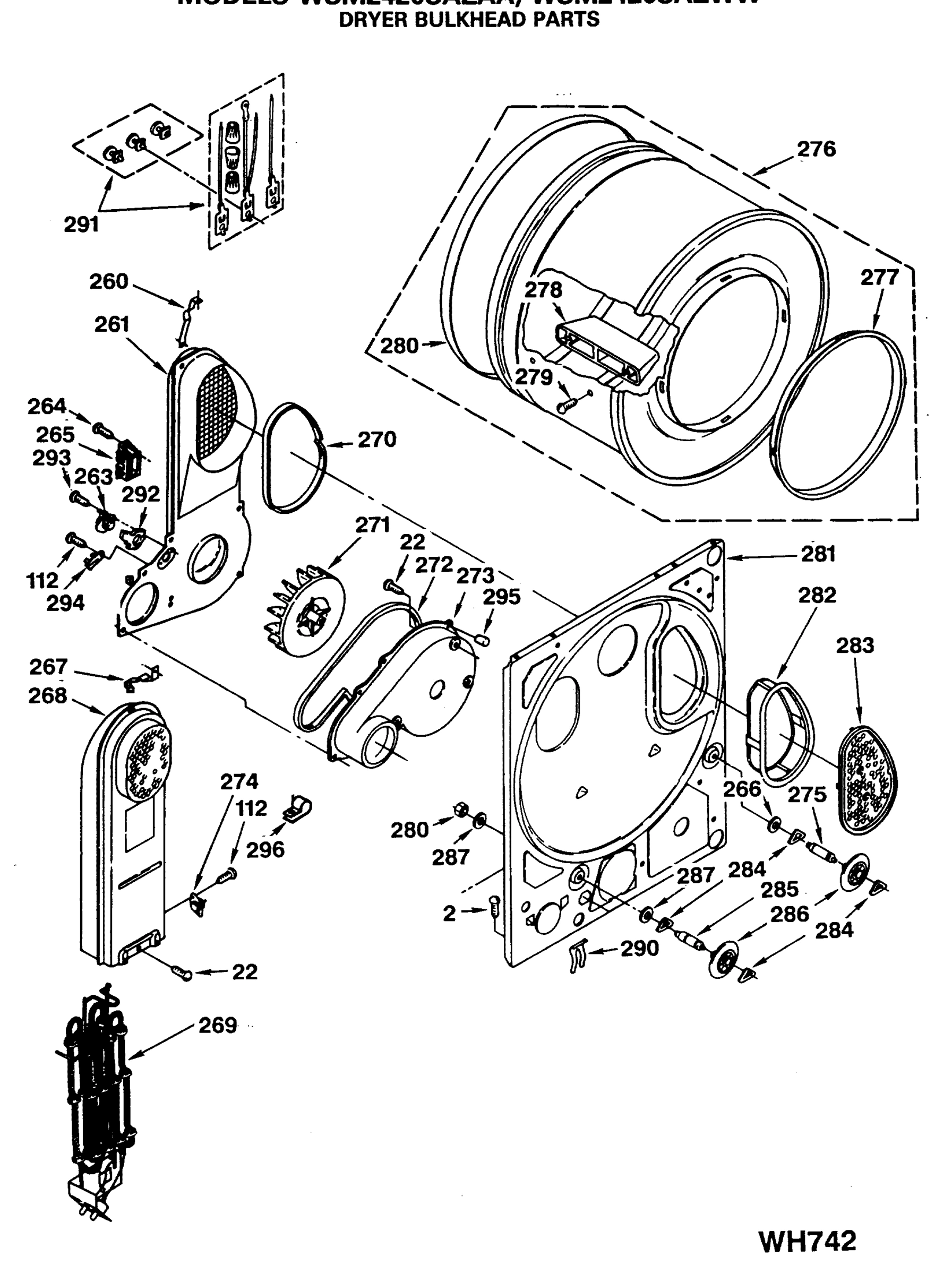 DRYER BULKHEAD PARTS
