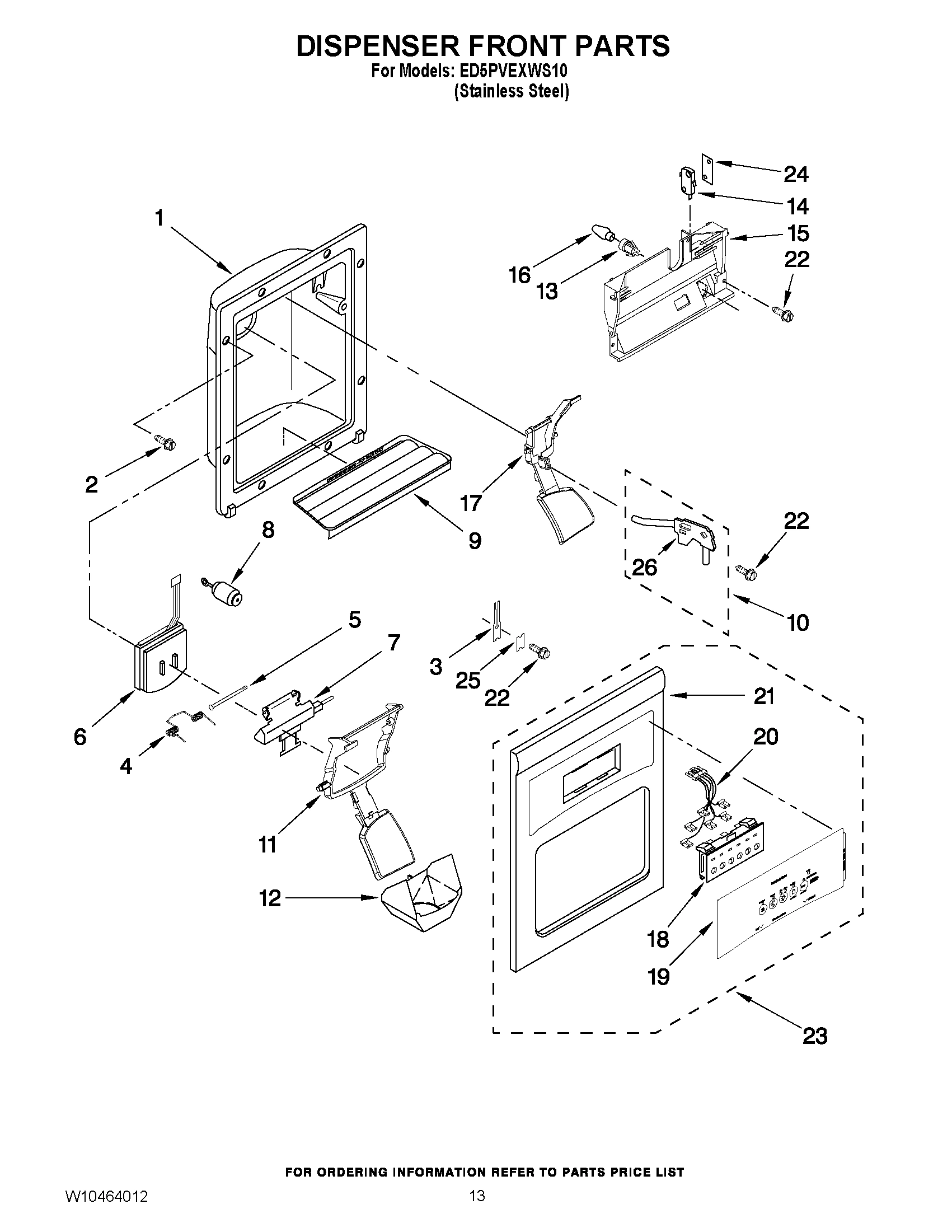 08 - DISPENSER FRONT PARTS
