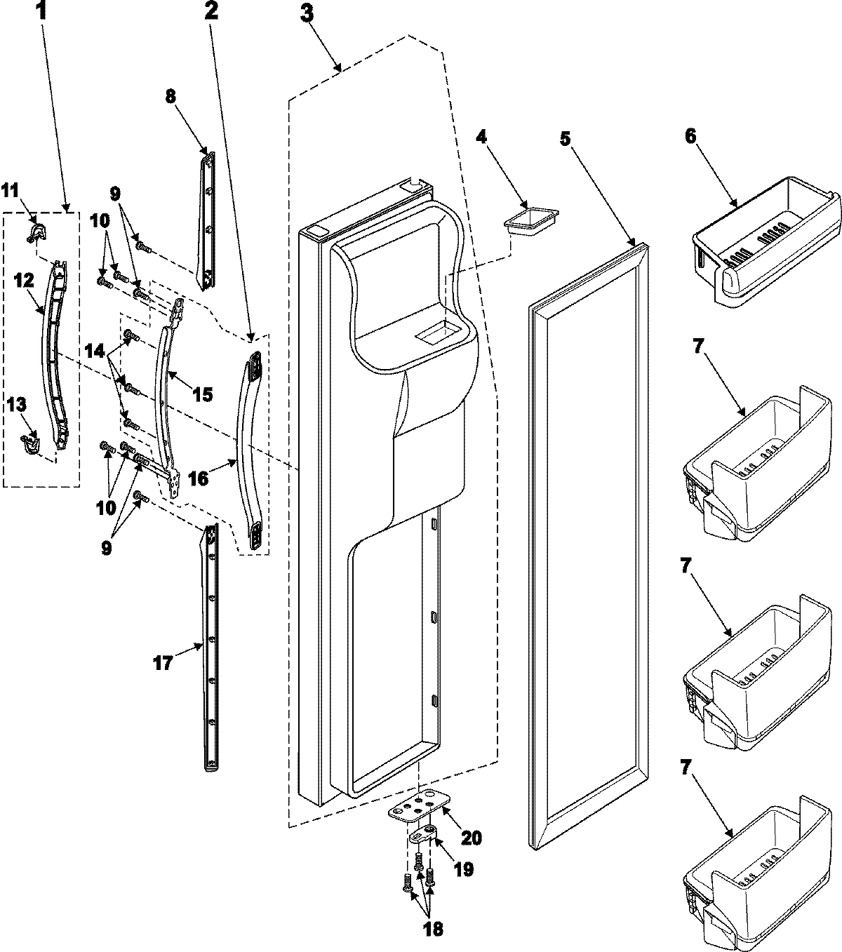 04 - FREEZER DOOR