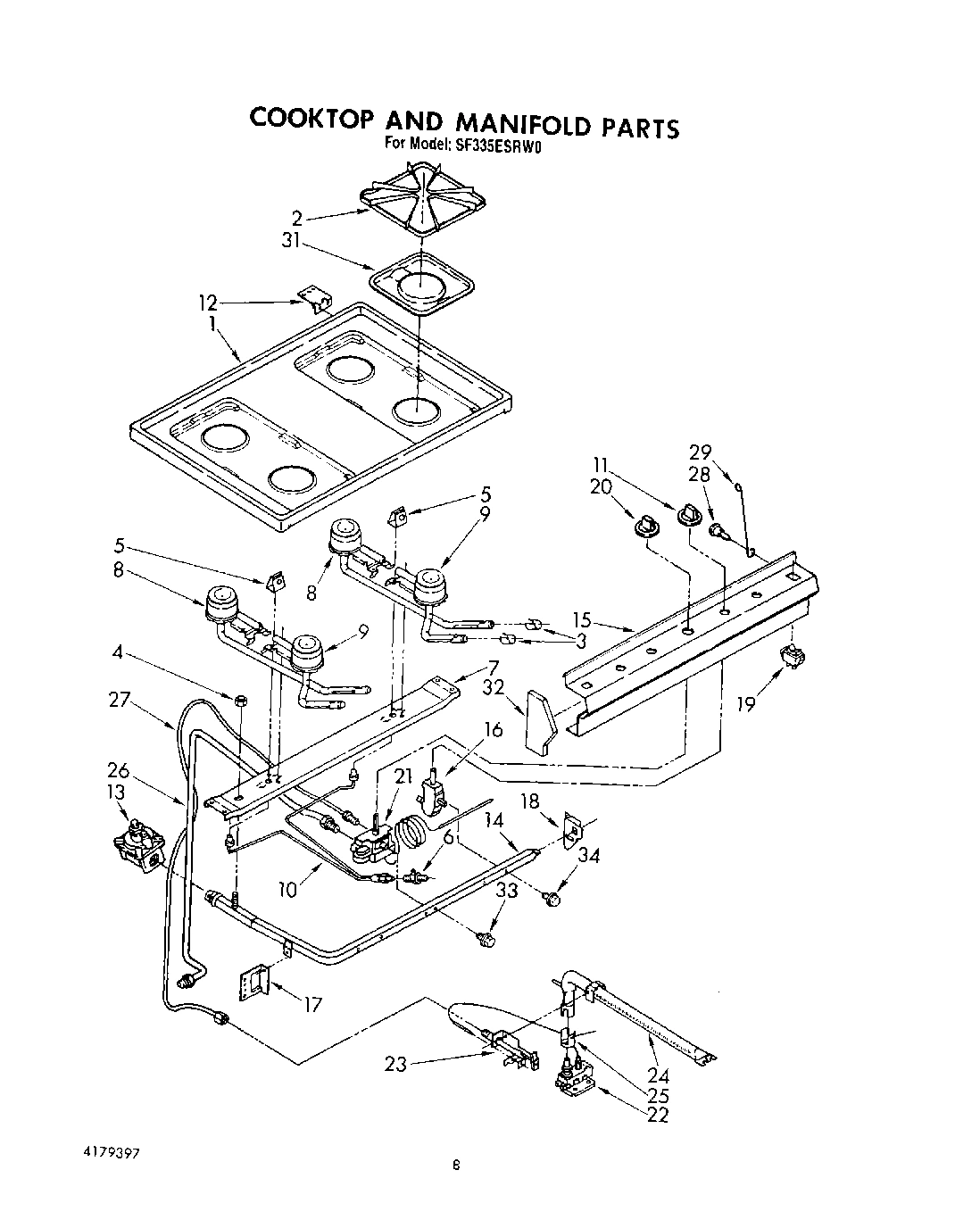 06 - COOKTOP AND MANIFOLD , LIT/OPTIONAL