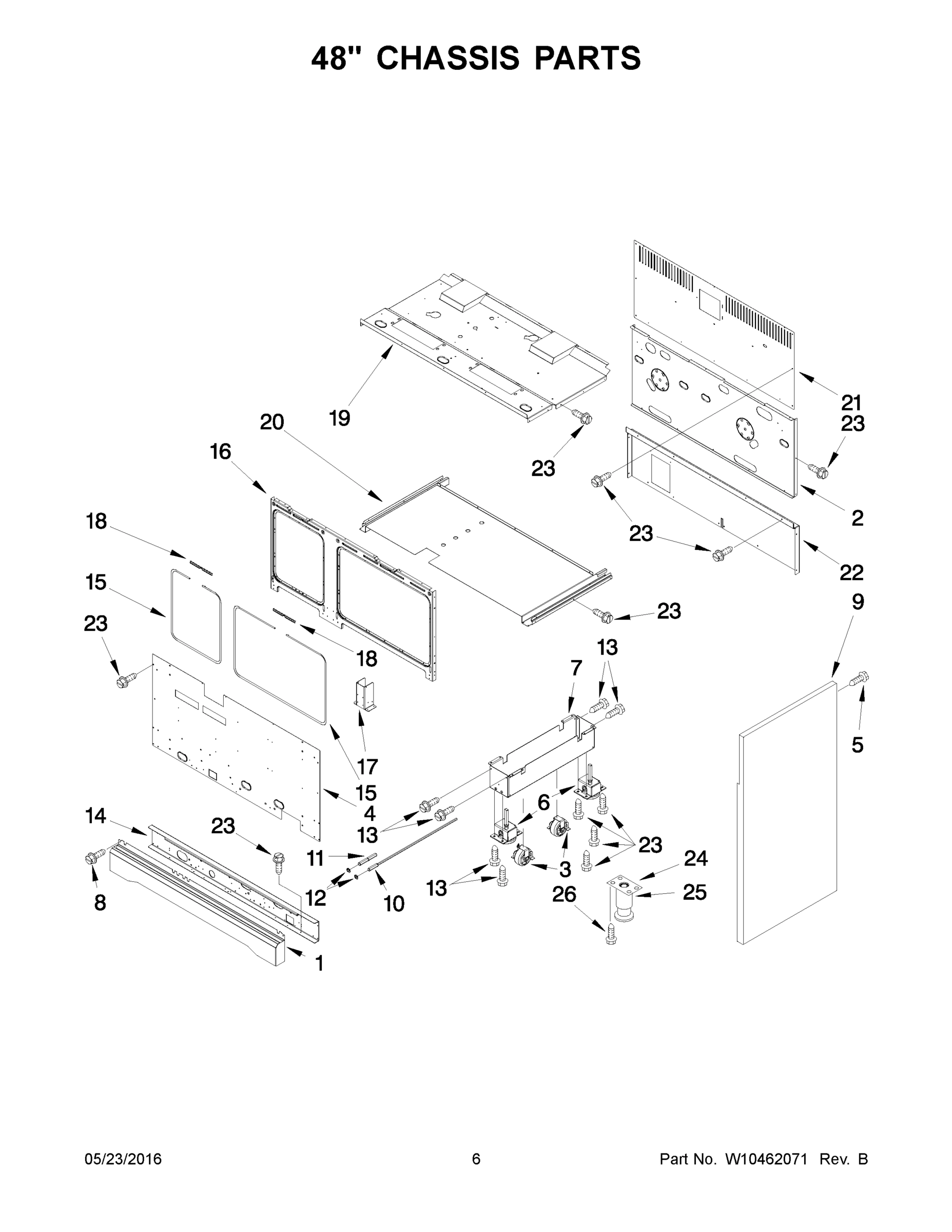 04 - 48 INCH CHASSIS PARTS