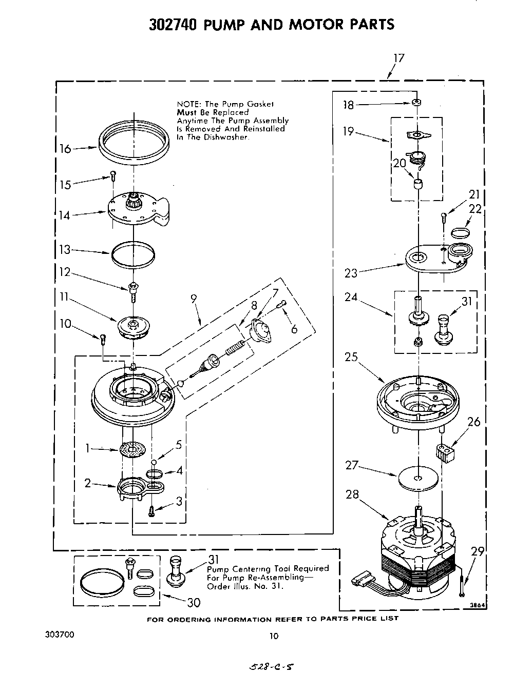 07 - 302740 PUMP AND MOTOR