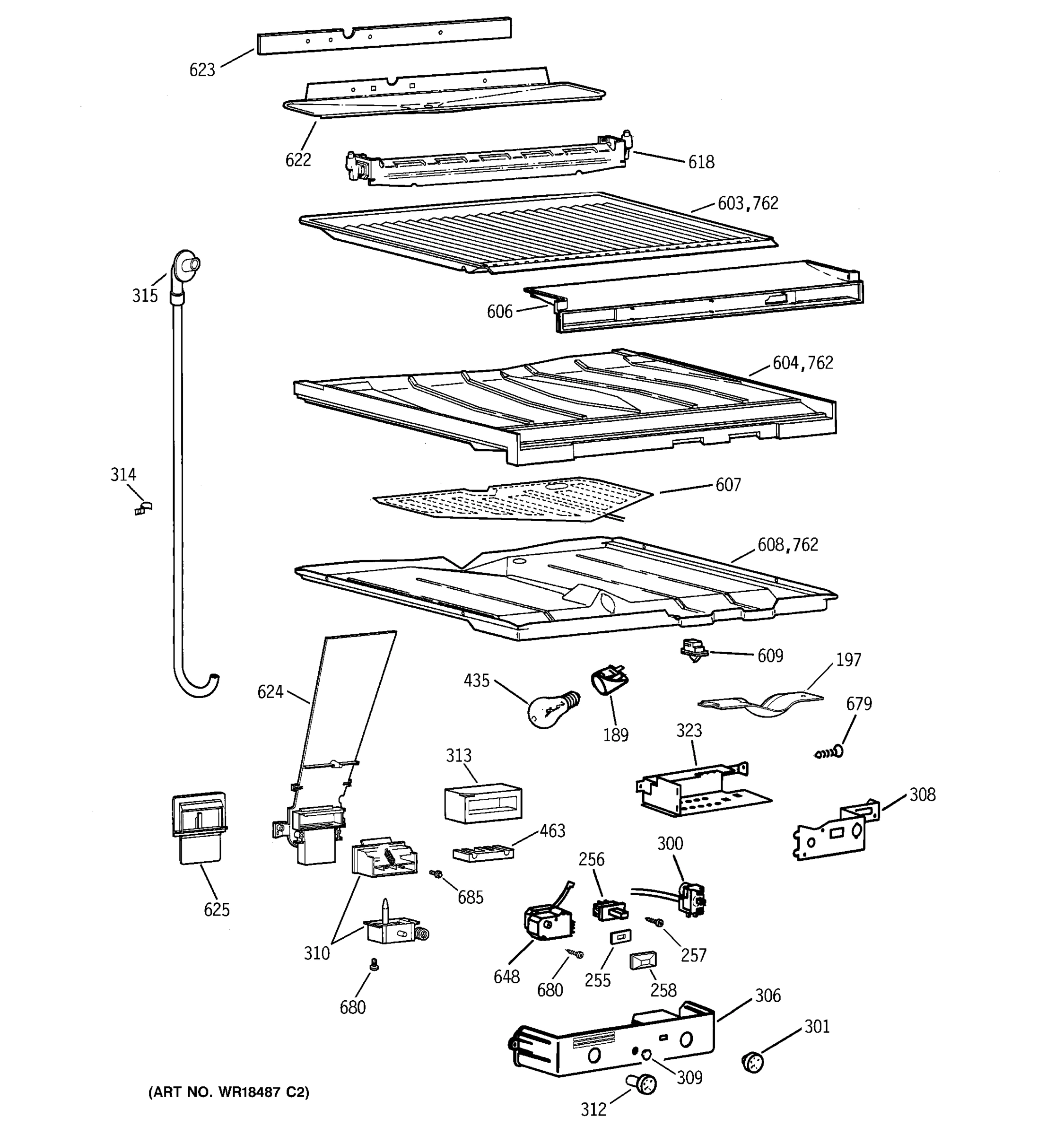 COMPARTMENT SEPARATOR PARTS