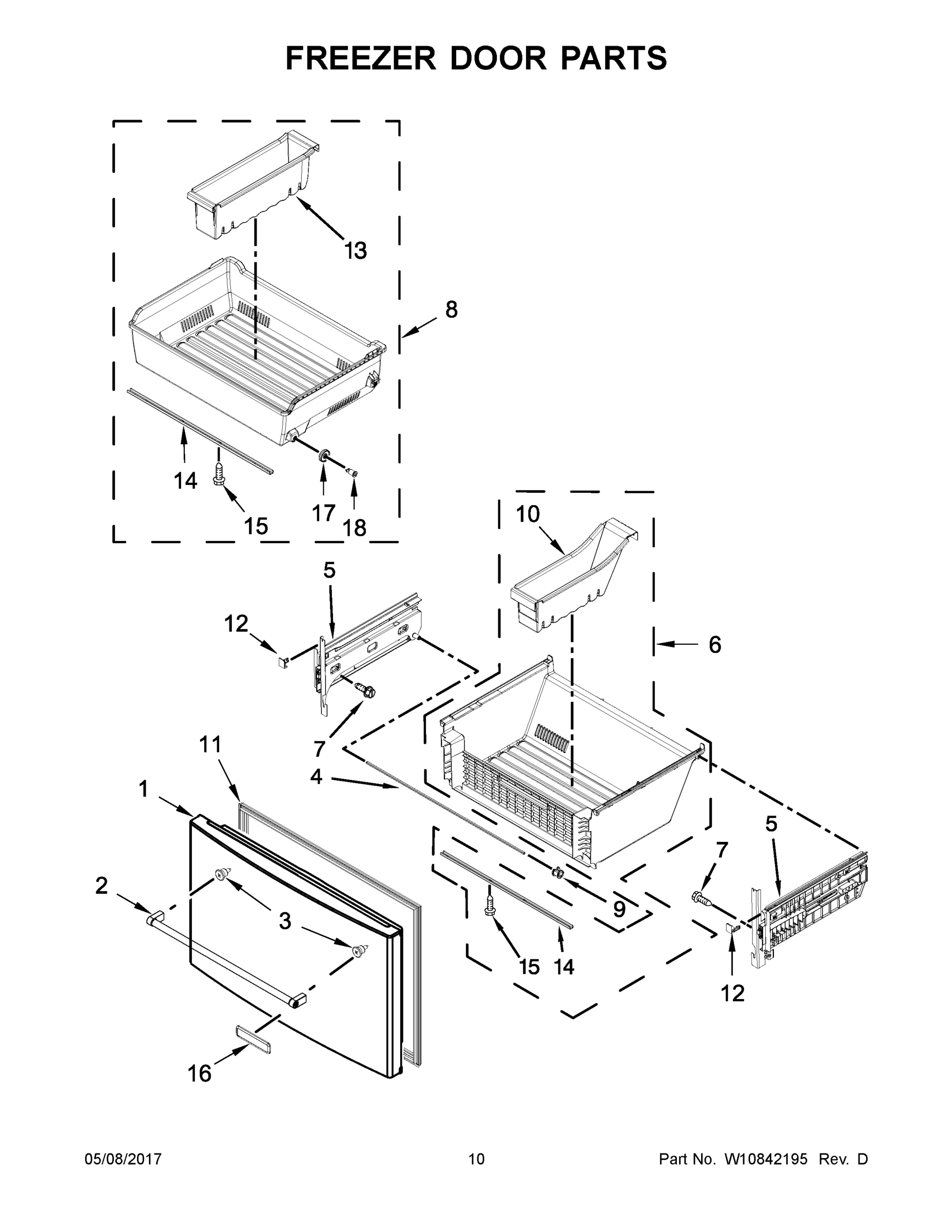 06 - FREEZER DOOR PARTS