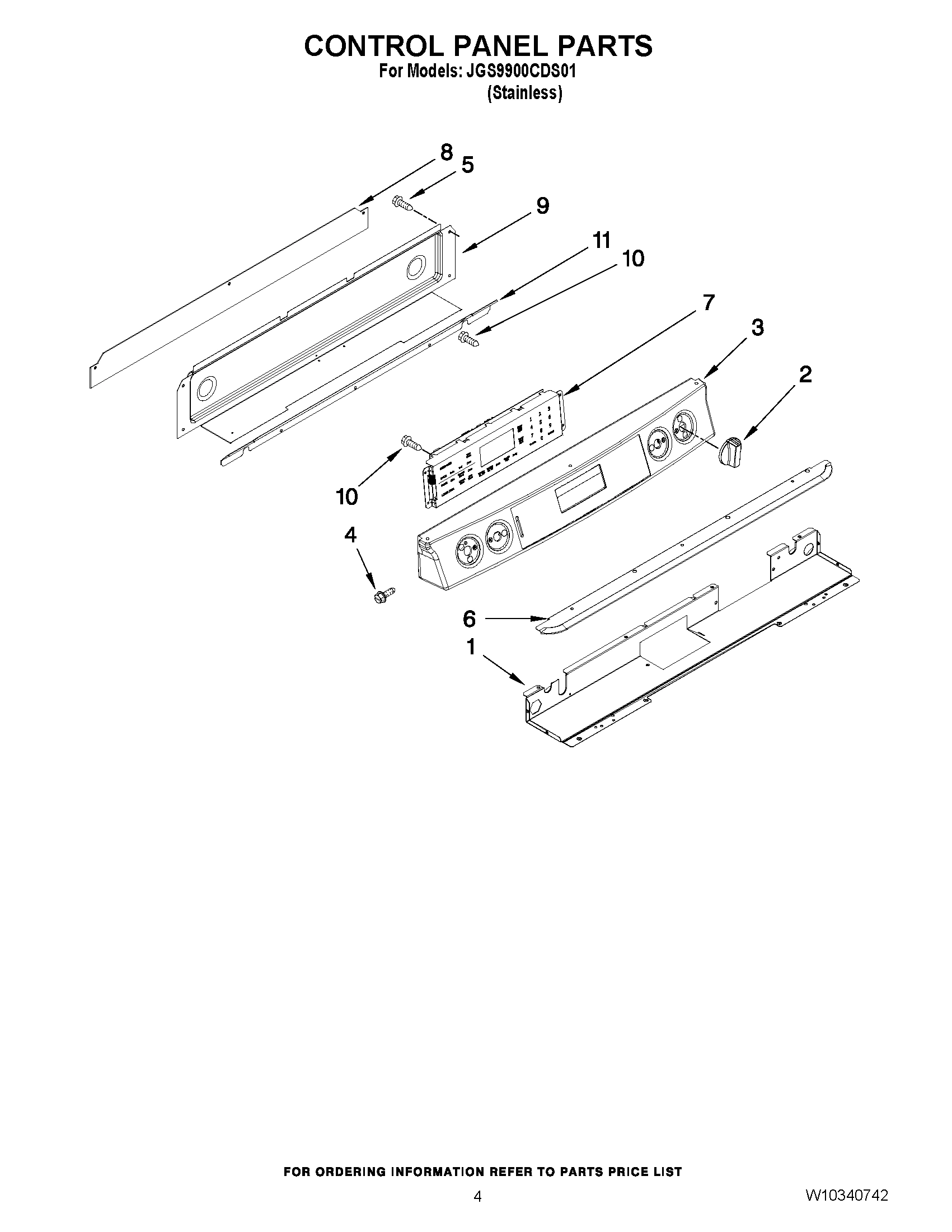 03 - CONTROL PANEL PARTS