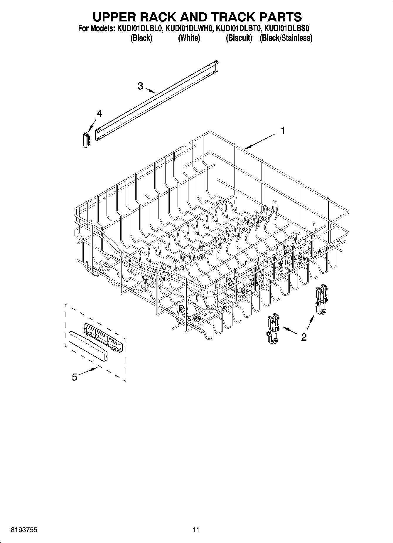 09 - UPPER RACK AND TRACK PARTS
