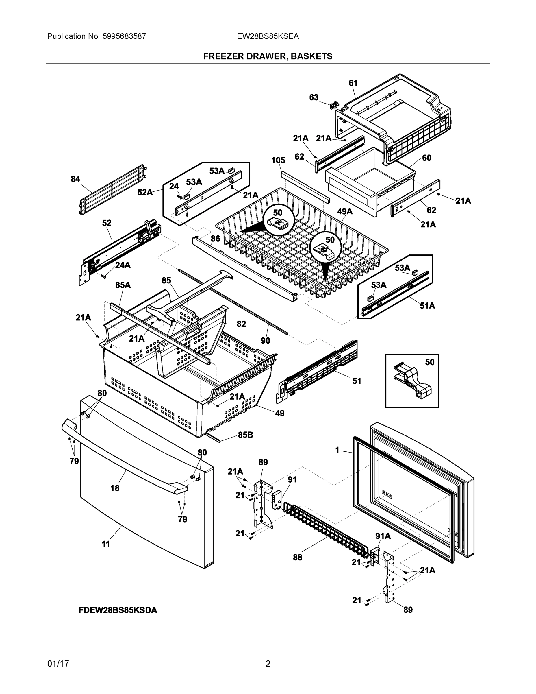 02 - FREEZER DRAWER, BASKETS