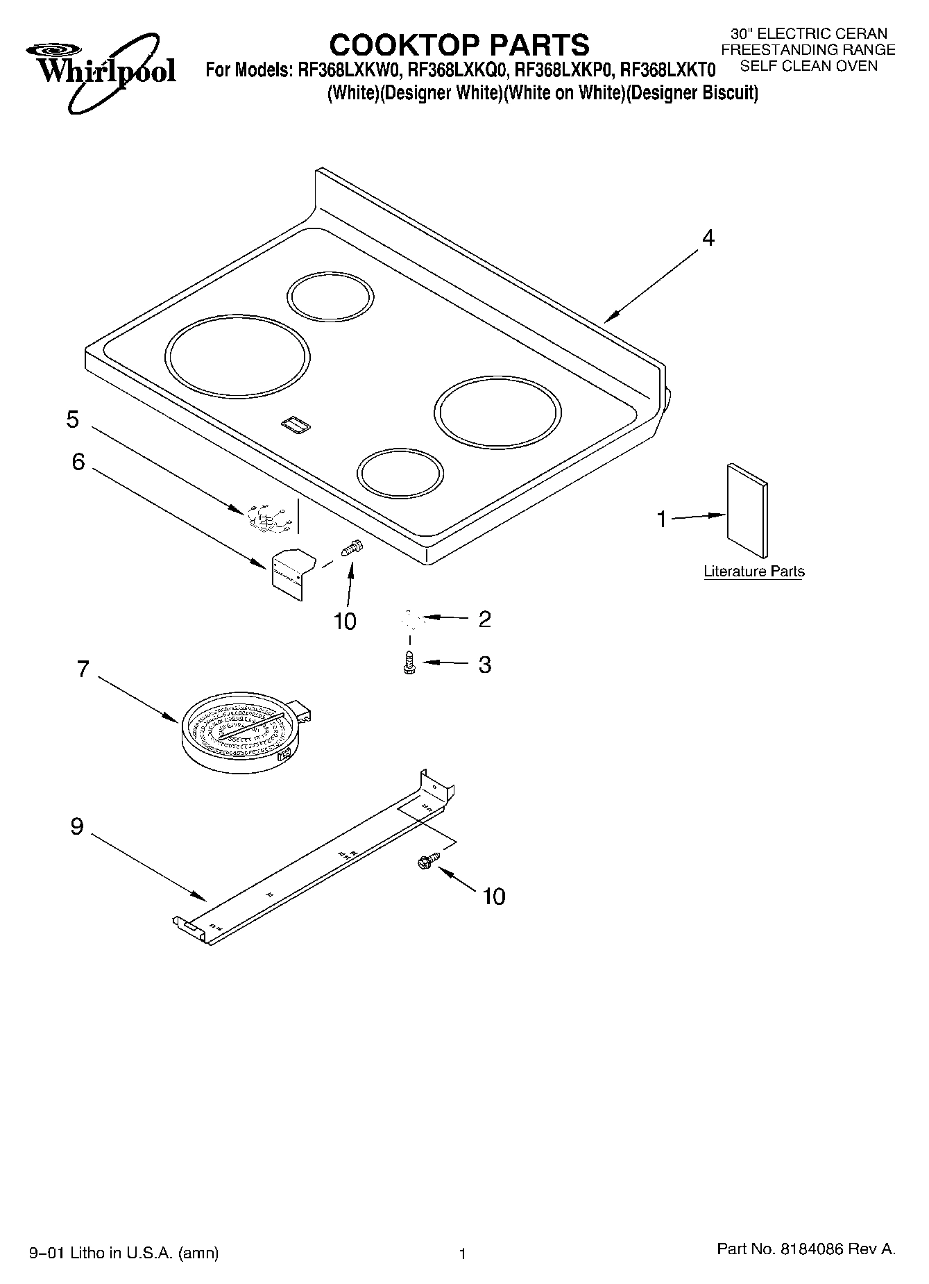 01 - COOKTOP, LITERATURE