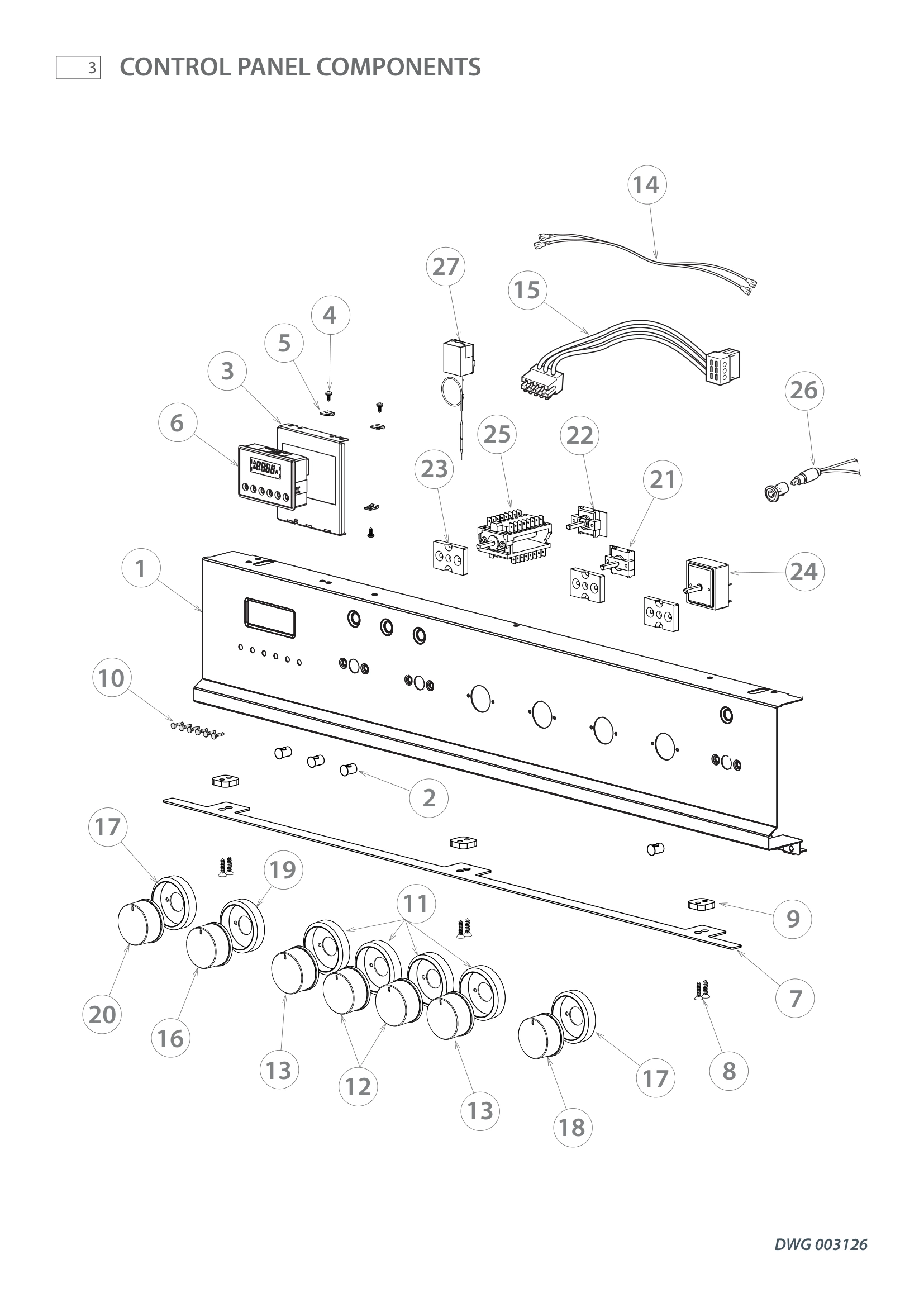 CONTROL PANEL COMPONENTS