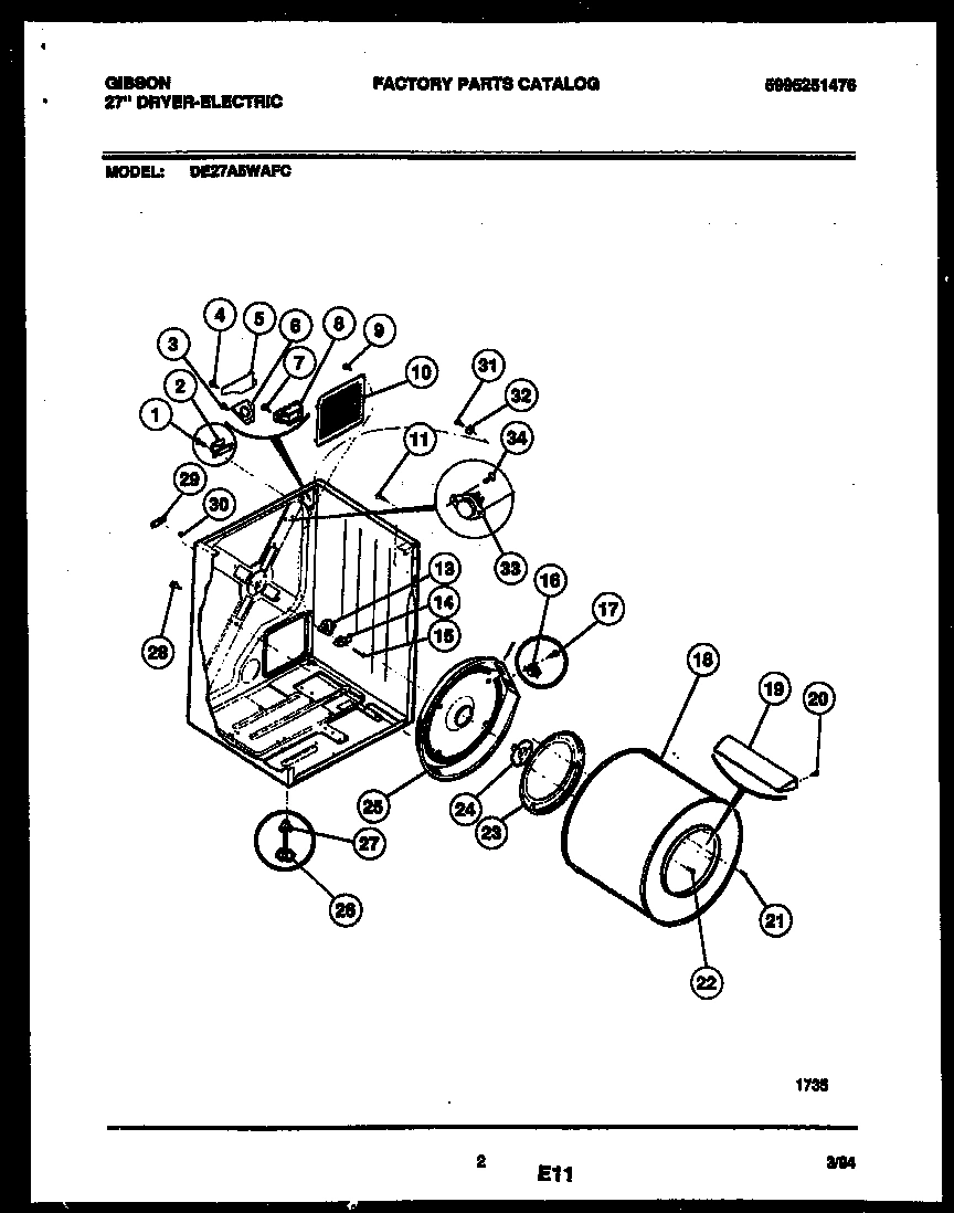 02 - CABINET AND COMPONENT PARTS