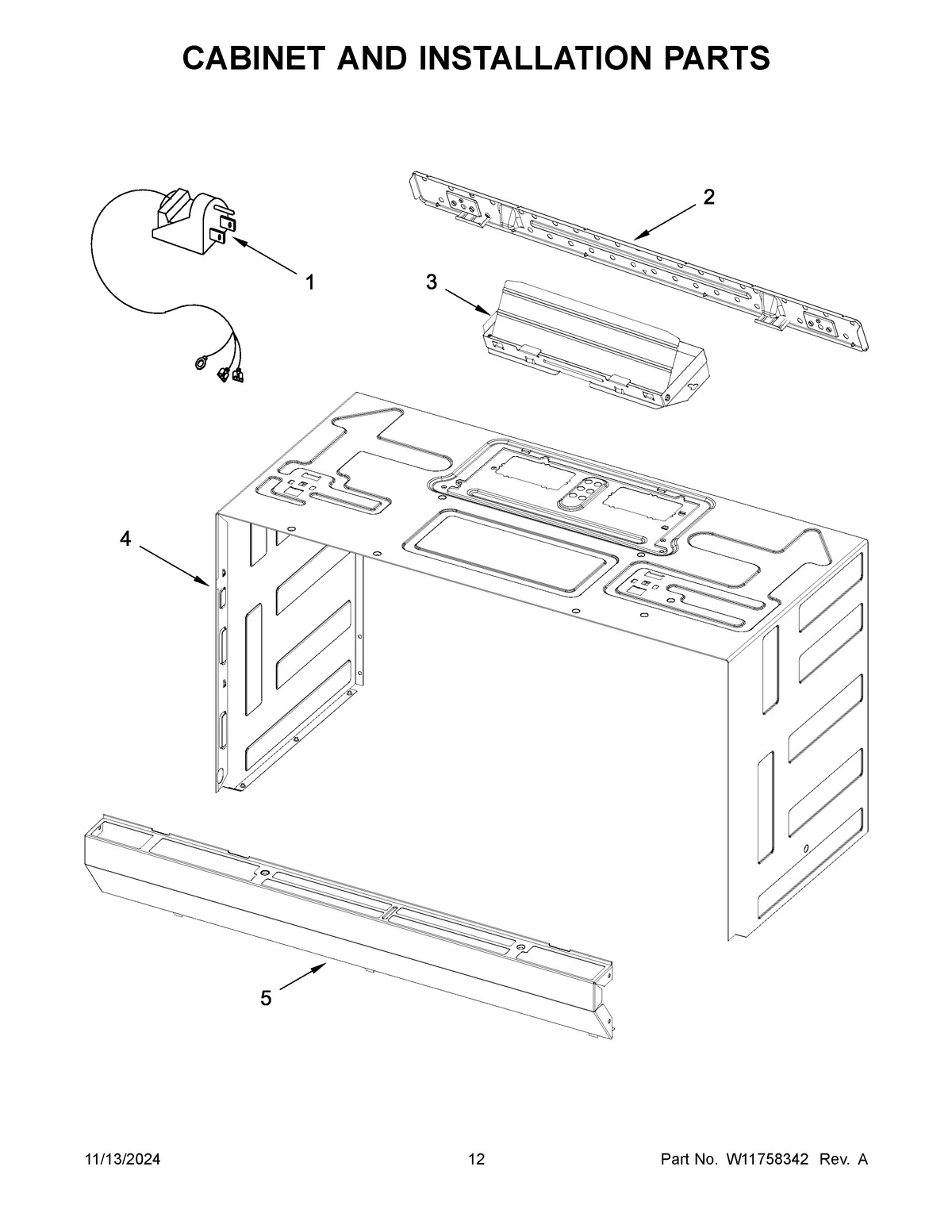 07 - CABINET AND INSTALLATION PARTS