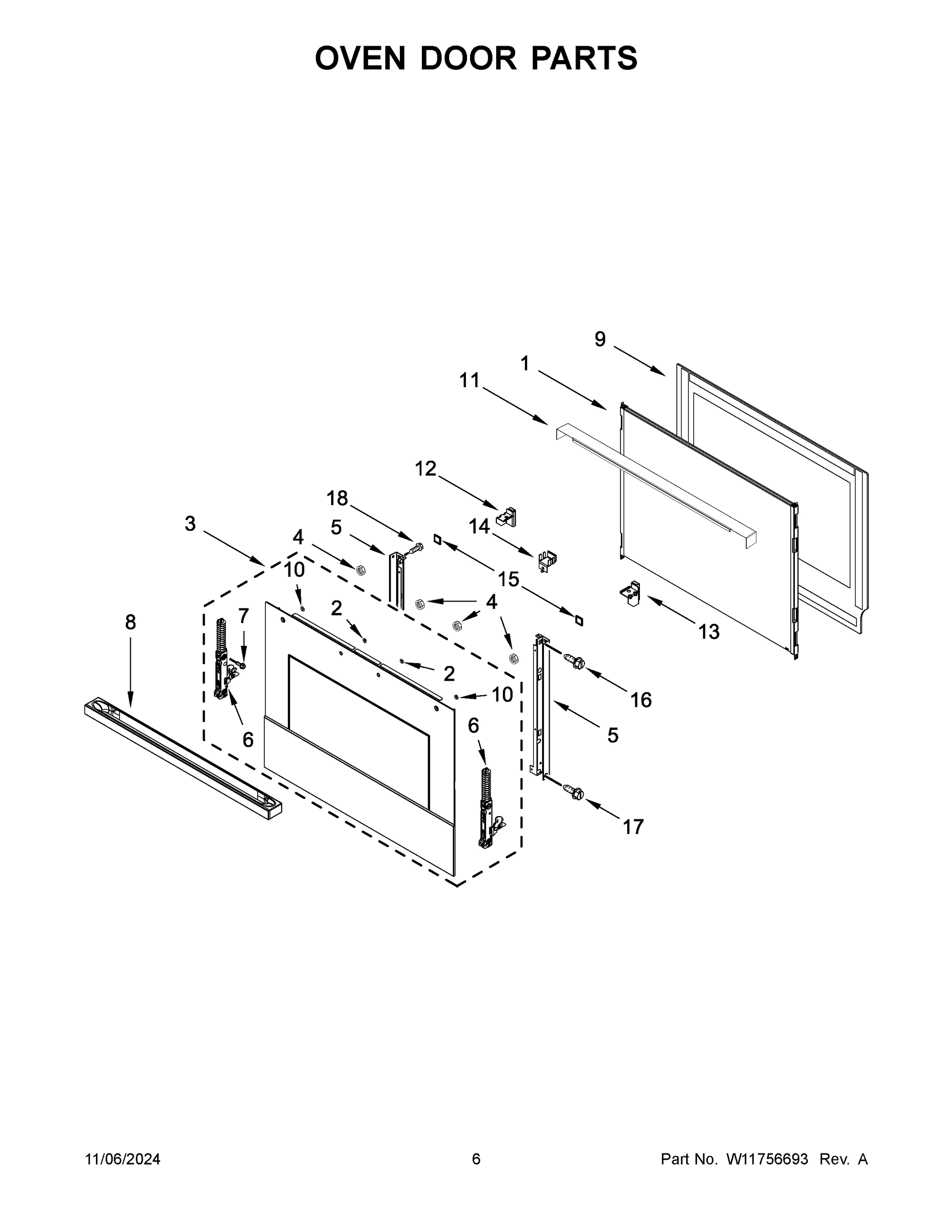 04 - OVEN DOOR PARTS