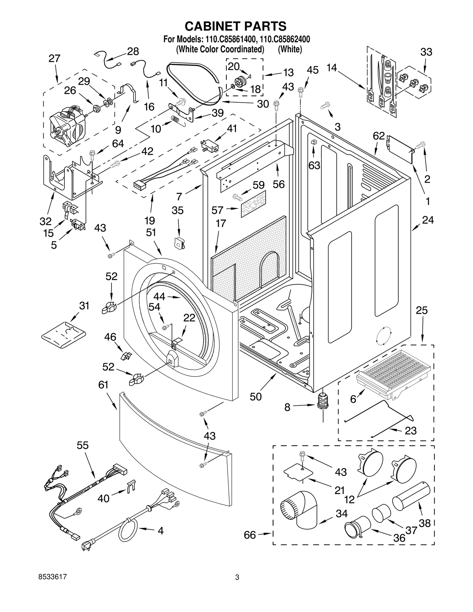 CABINET PARTS