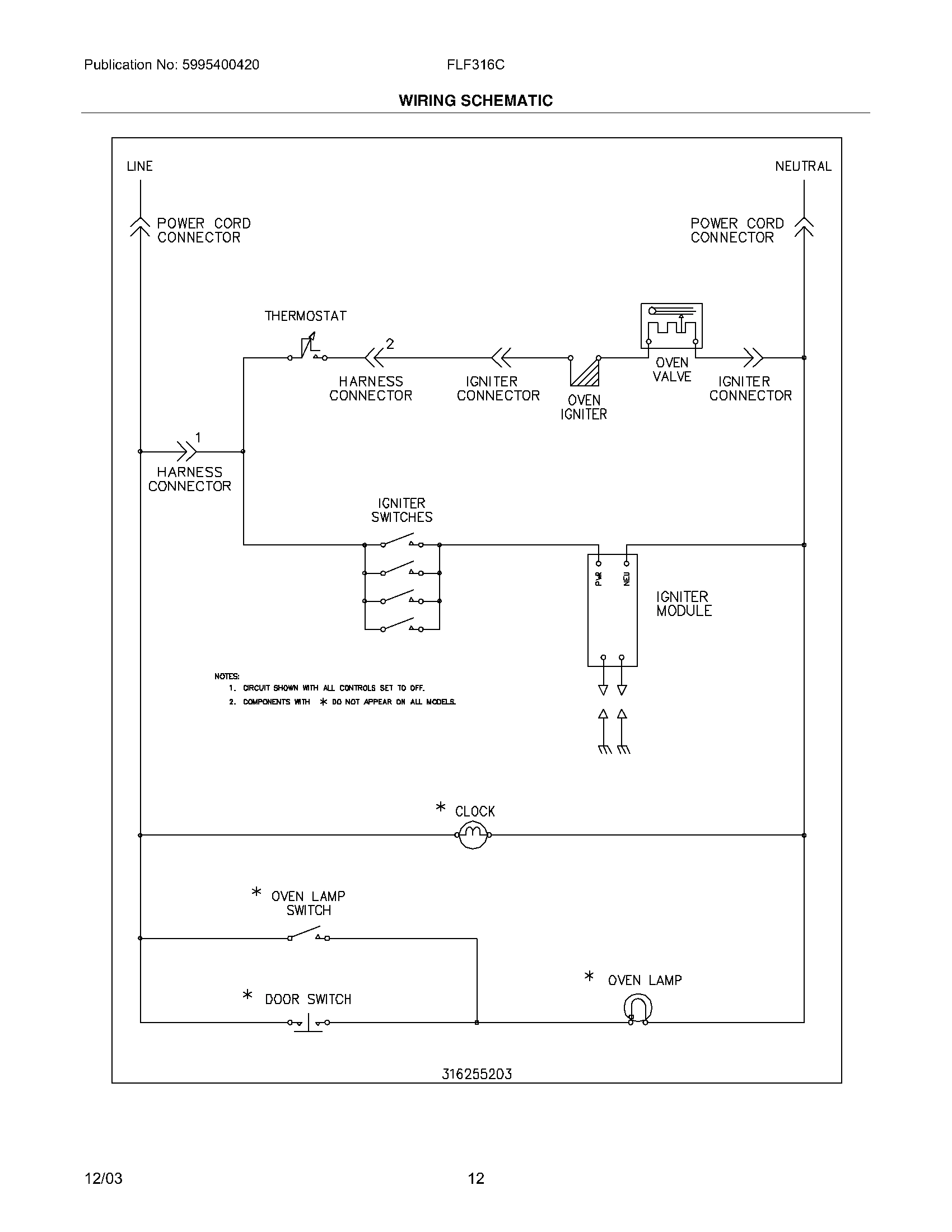 12 - WIRING SCHEMATIC