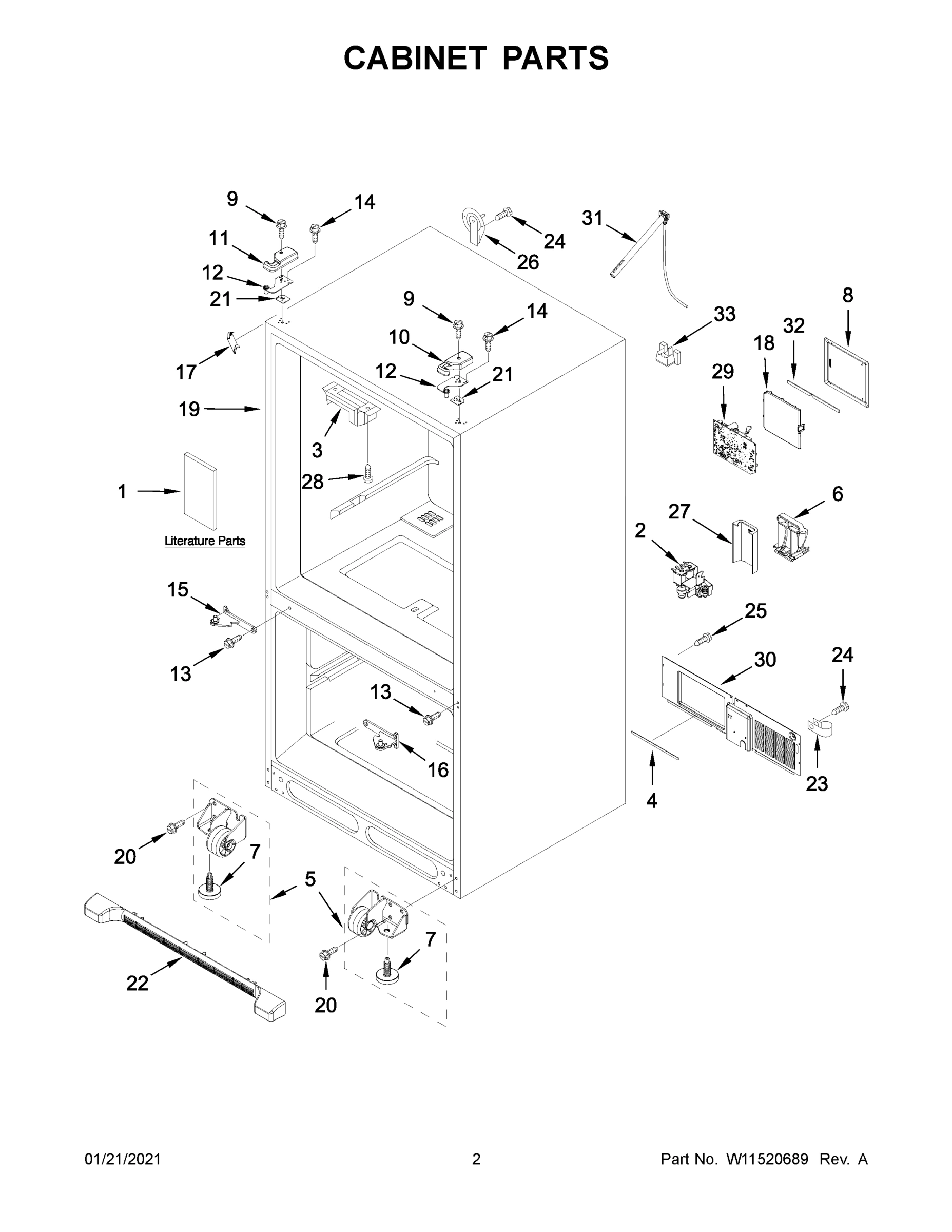 02 - CABINET PARTS