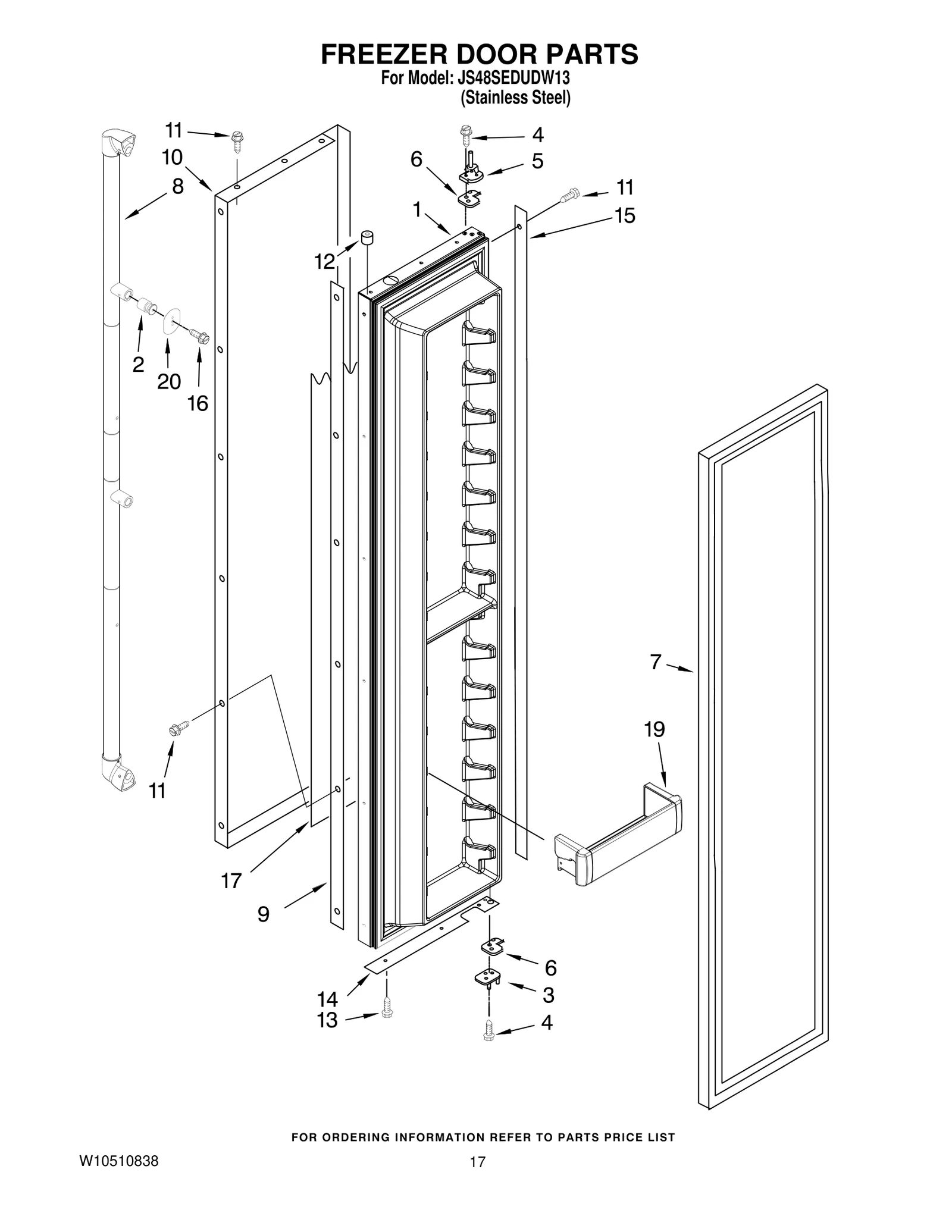 FREEZER DOOR PARTS