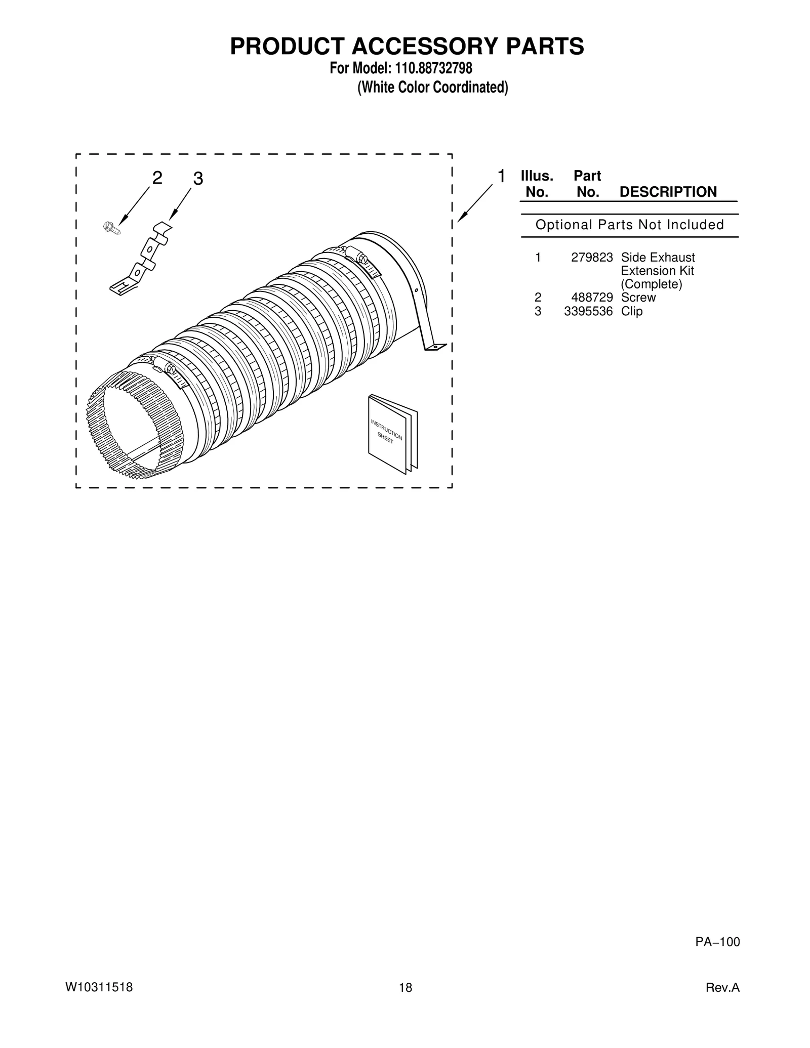 PRODUCT ACCESSORY PARTS