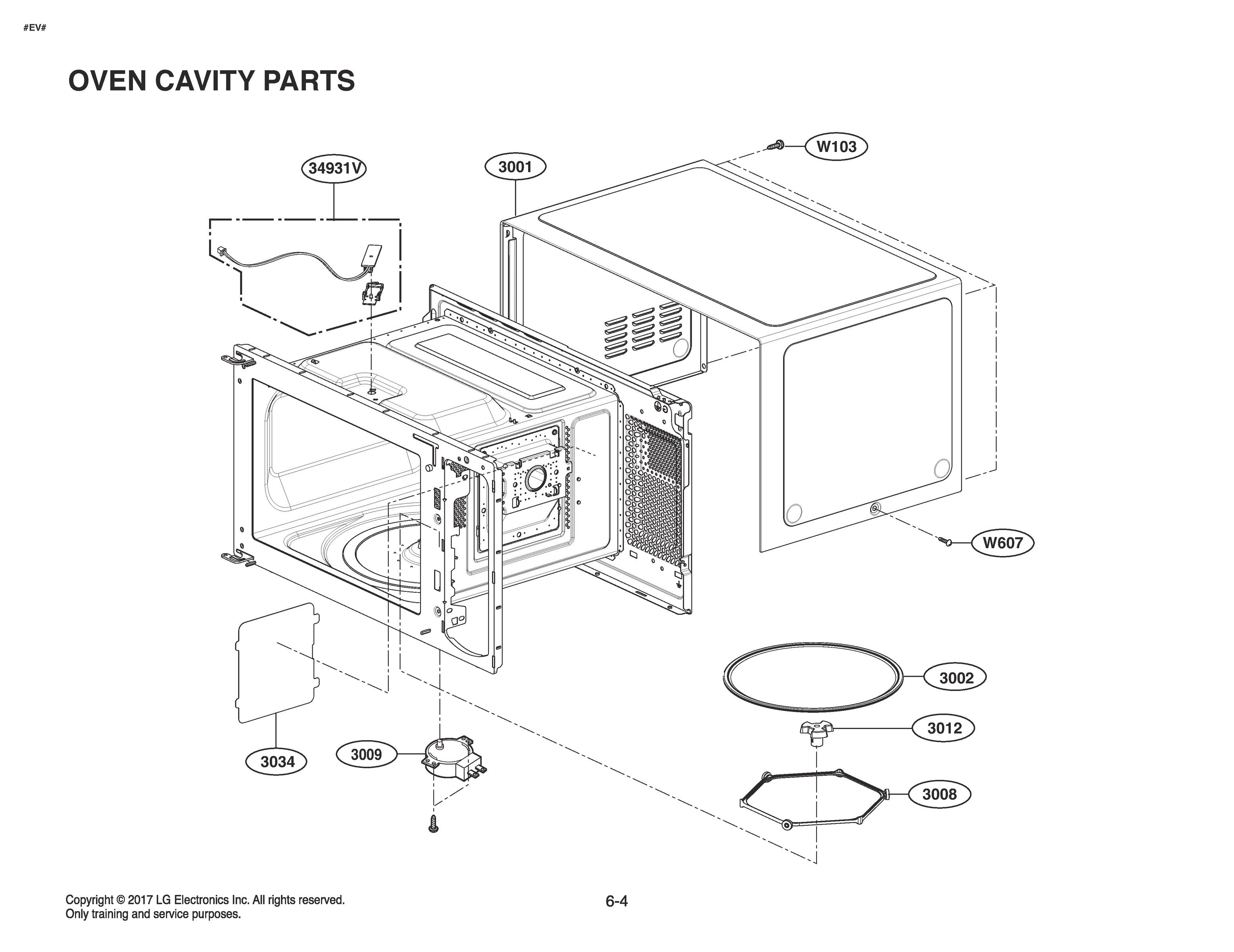 OVEN CAVITY PARTS