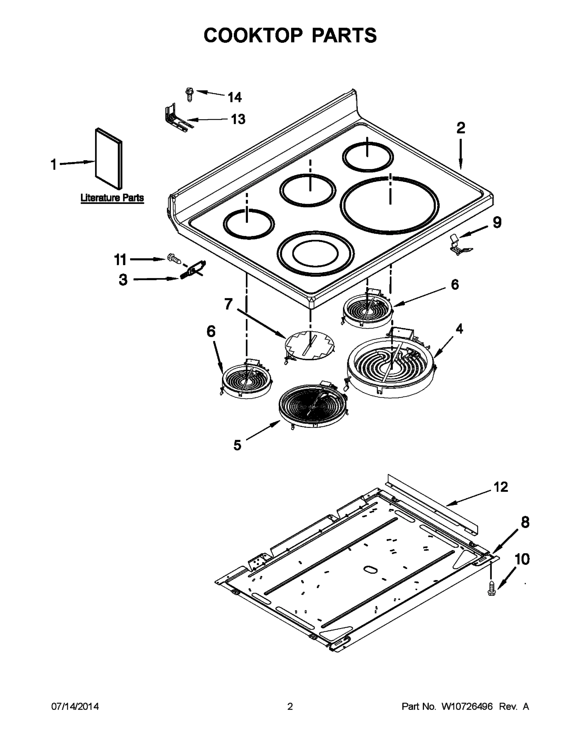 02 - COOKTOP PARTS