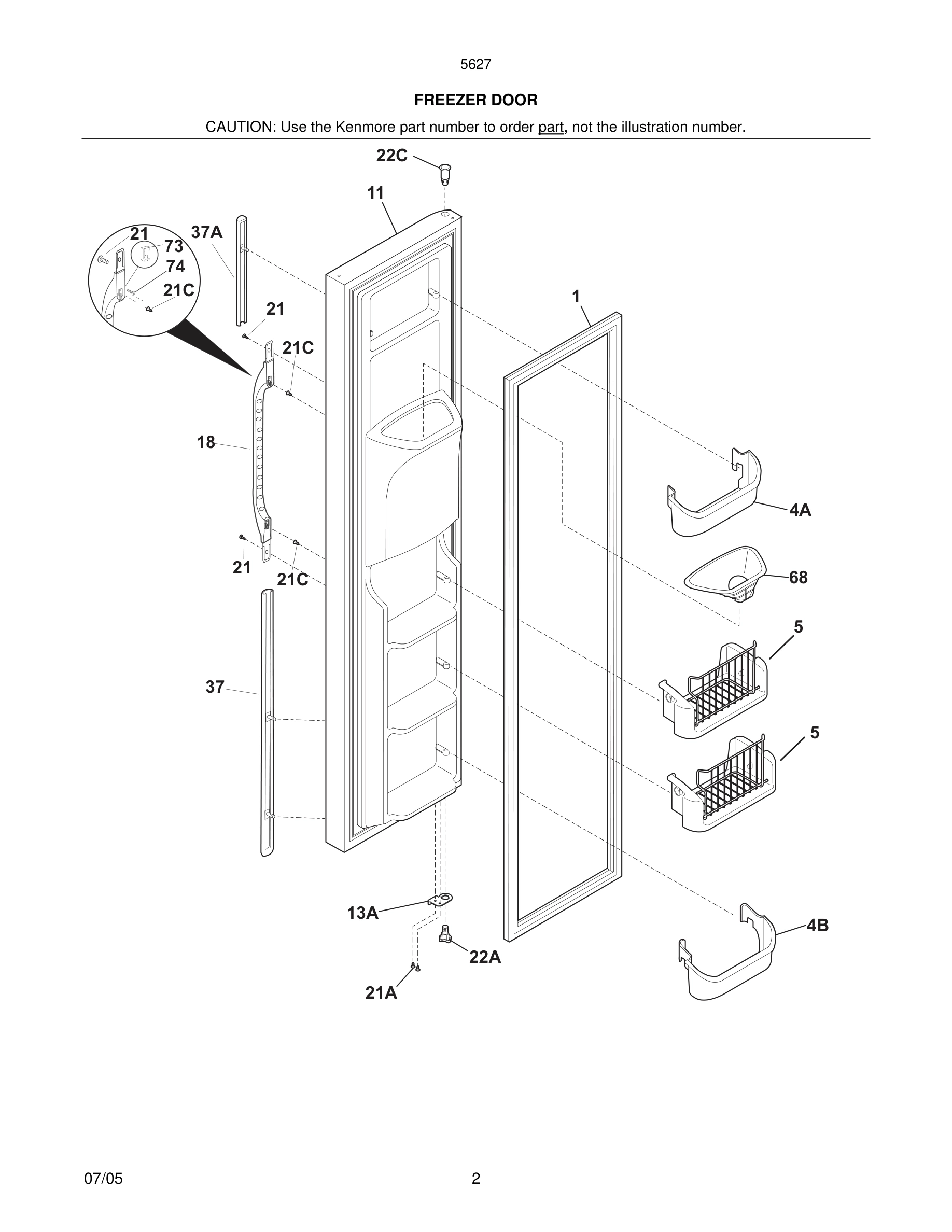 03 - FREEZER DOOR