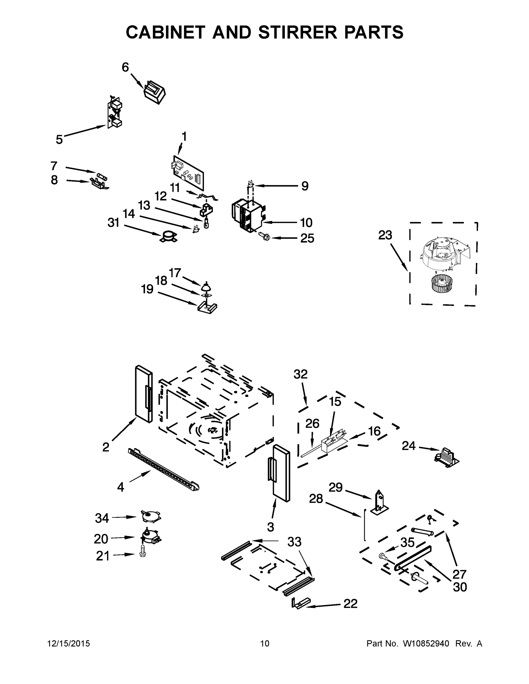 06 - CABINET AND STIRRER PARTS