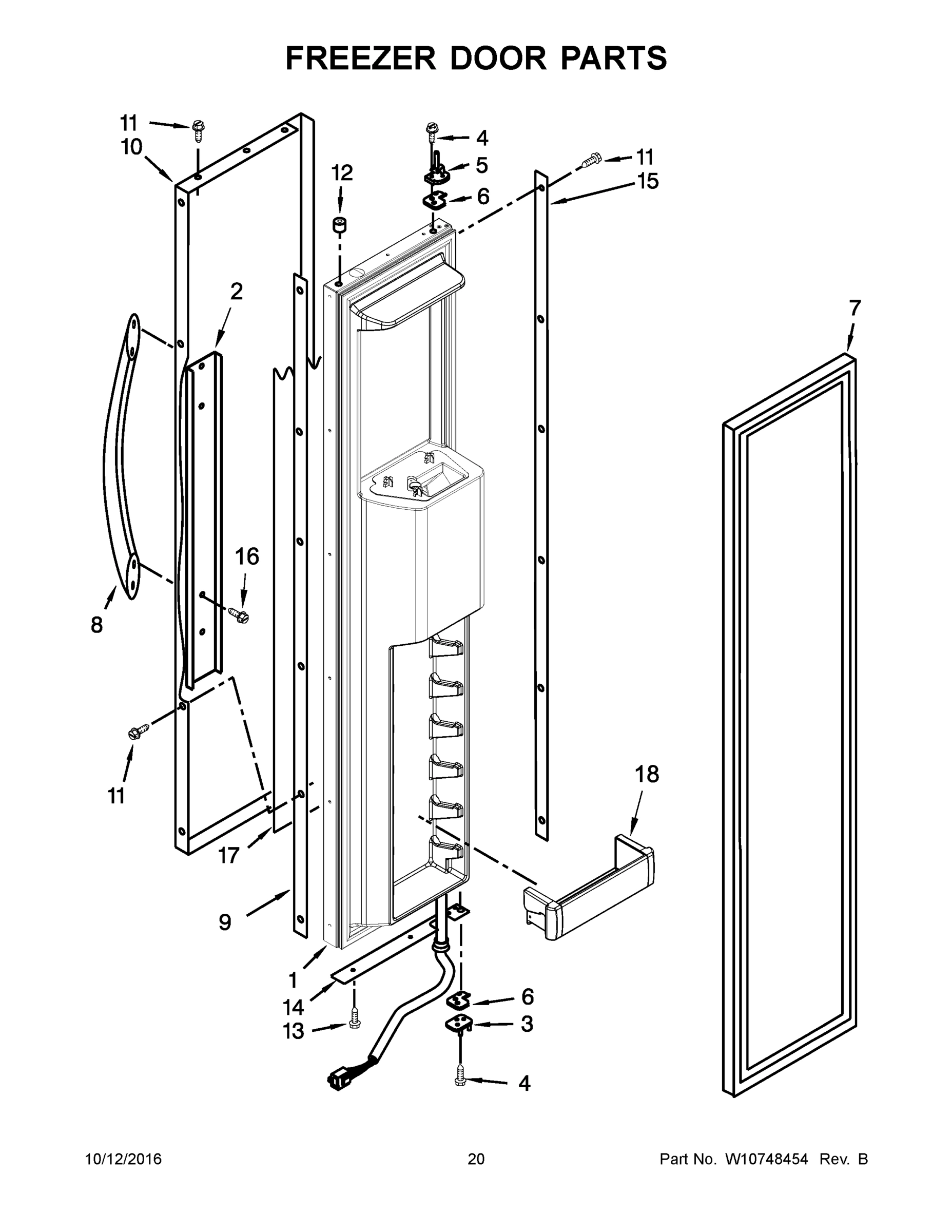 11 - FREEZER DOOR PARTS
