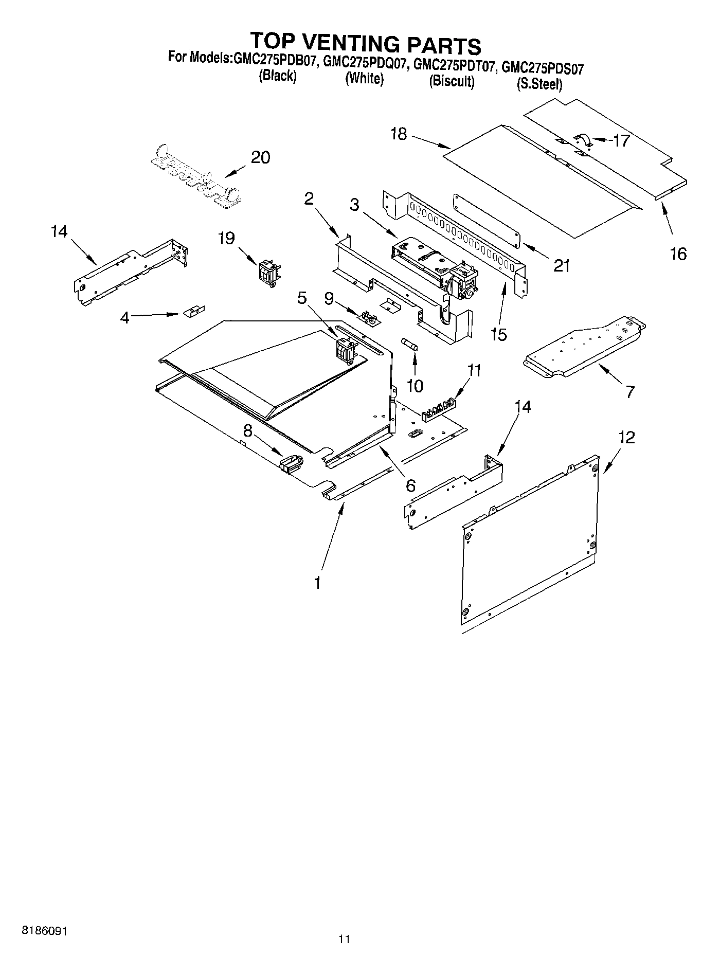 09 - TOP VENTING PARTS, OPTIONAL PARTS