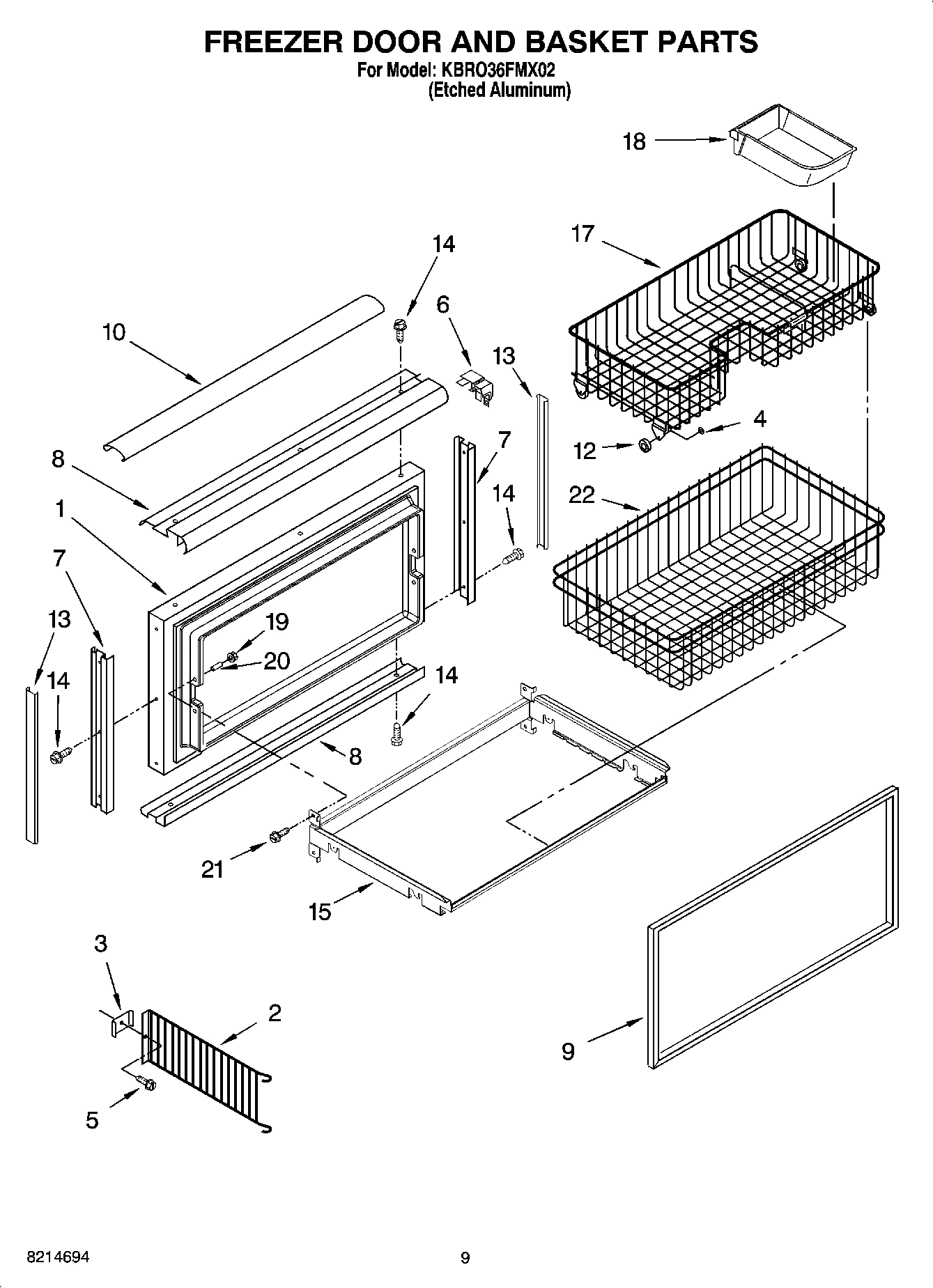 06 - FREEZER DOOR AND BASKET PARTS