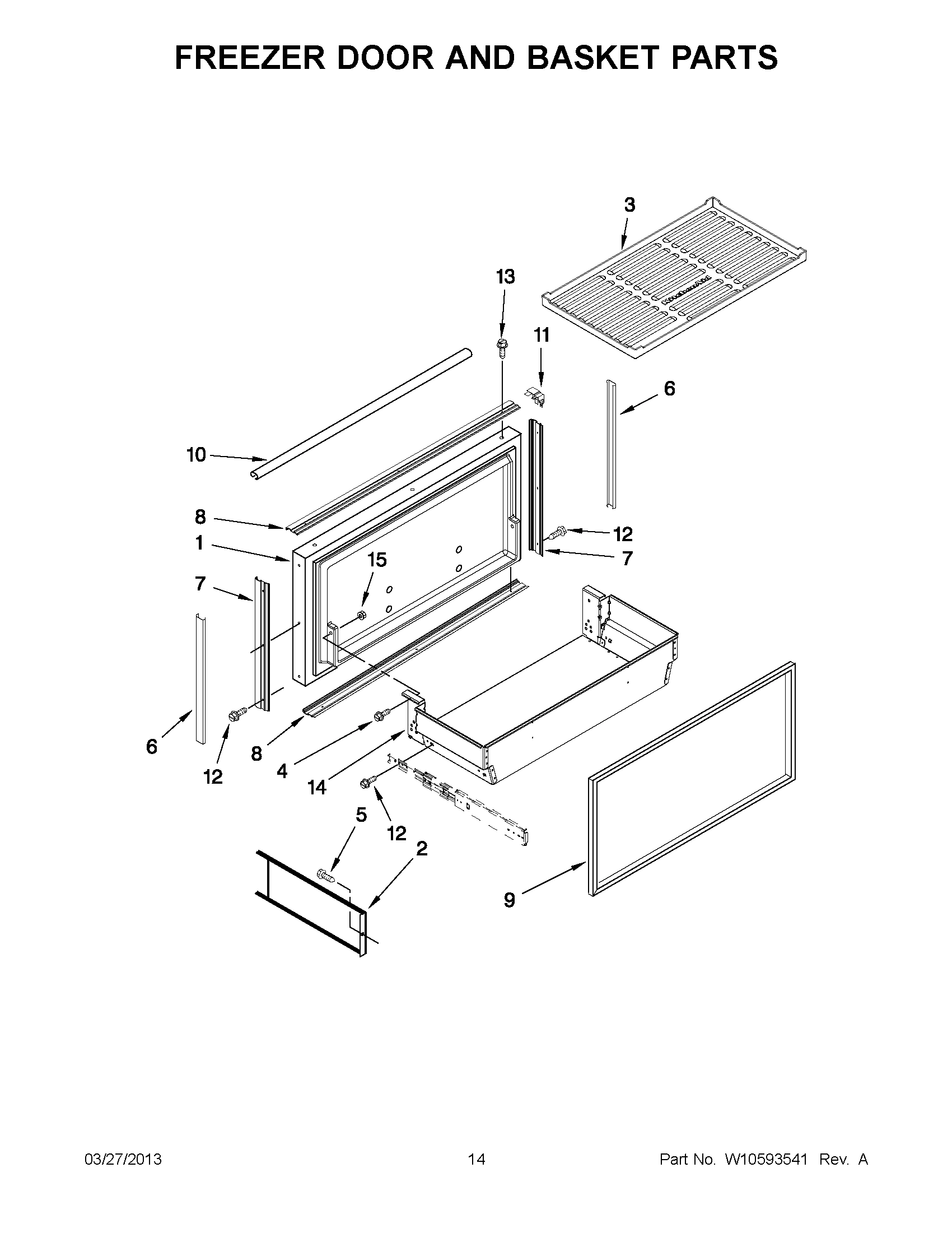 07 - FREEZER DOOR AND BASKET PARTS