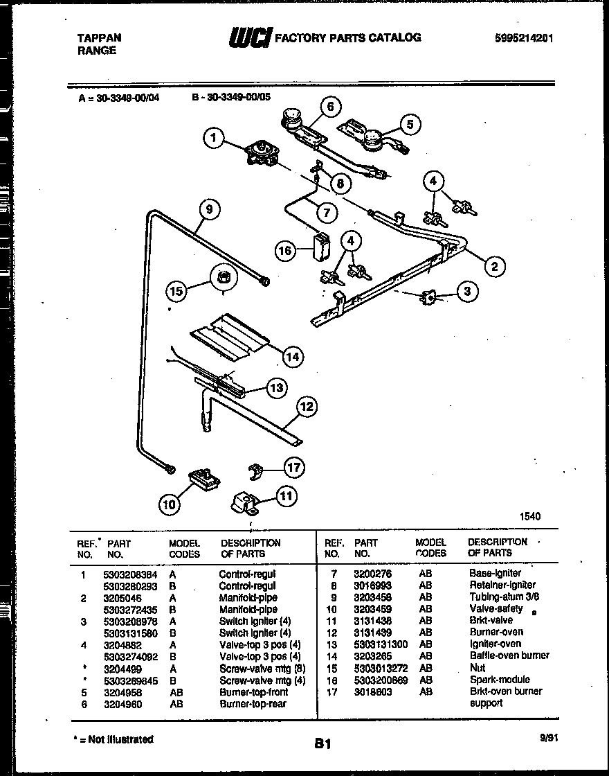 05 - BURNER, MANIFOLD AND GAS CONTROL
