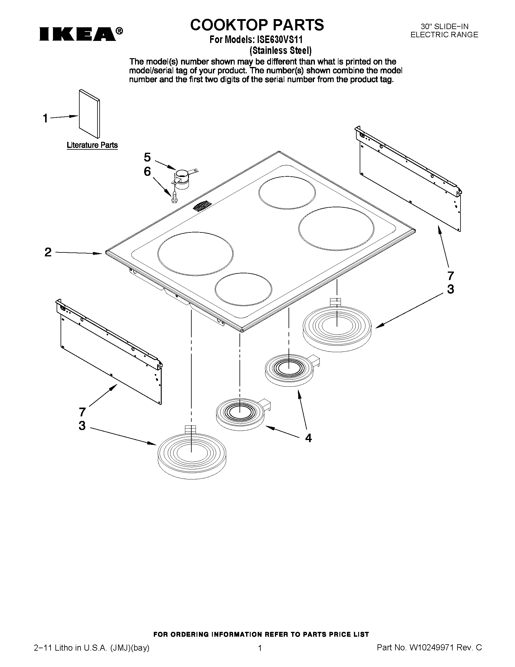 01 - COOKTOP PARTS