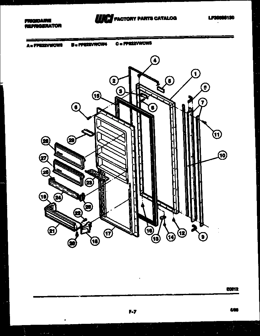03 - REFRIGERATOR DOOR PARTS