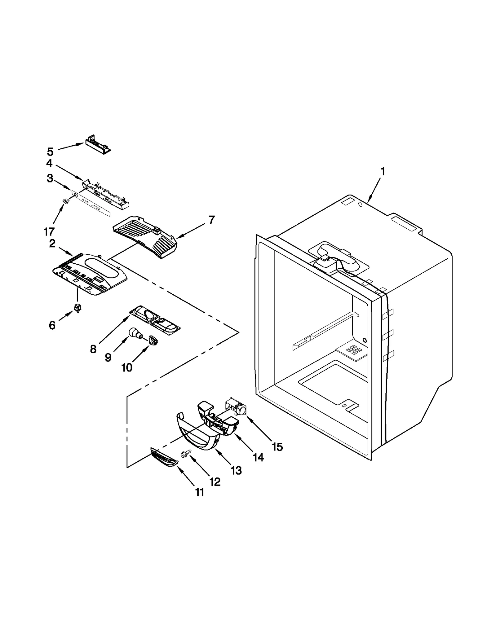 REFRIGERATOR LINER PARTS