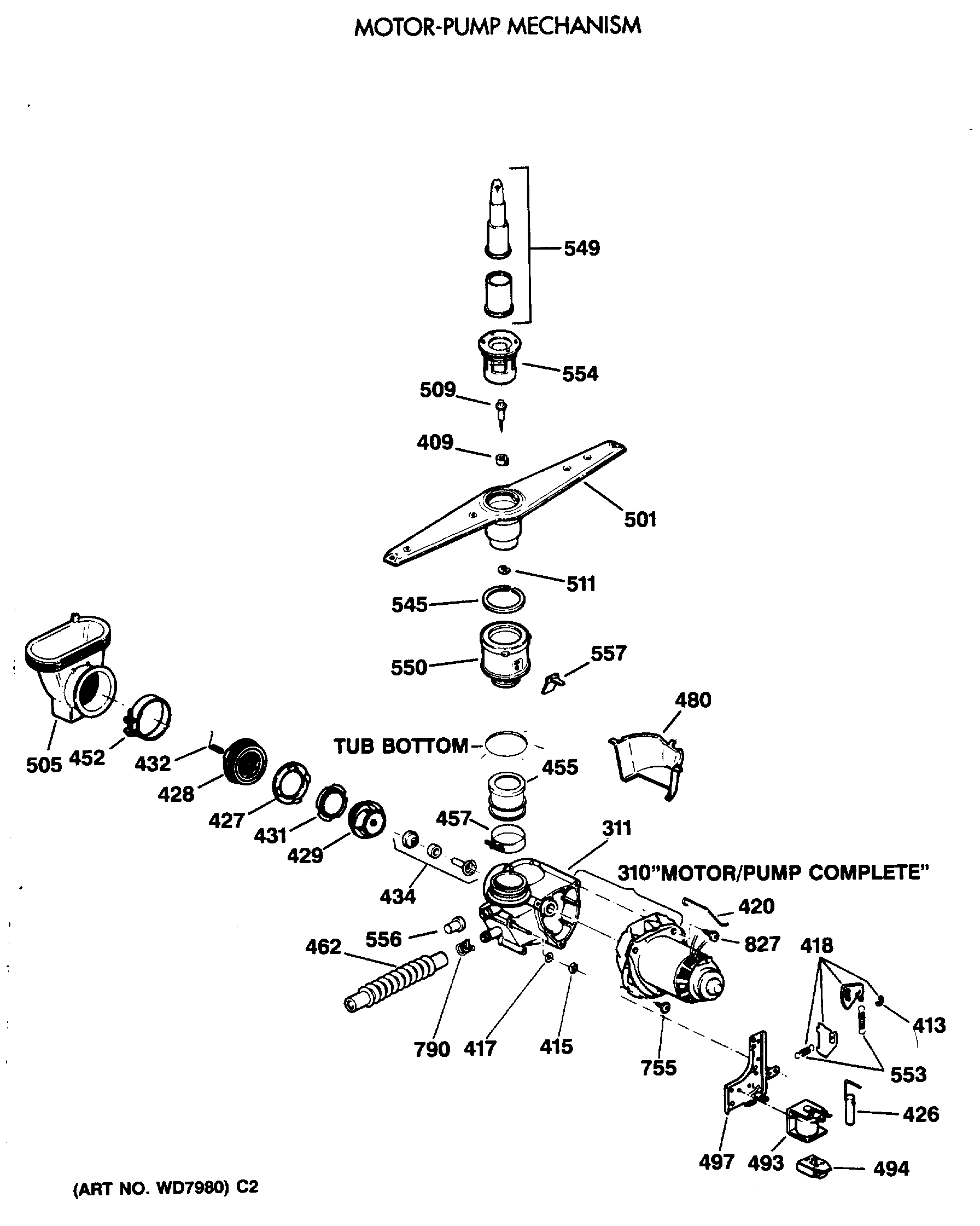 MOTOR-PUMP MECHANISM