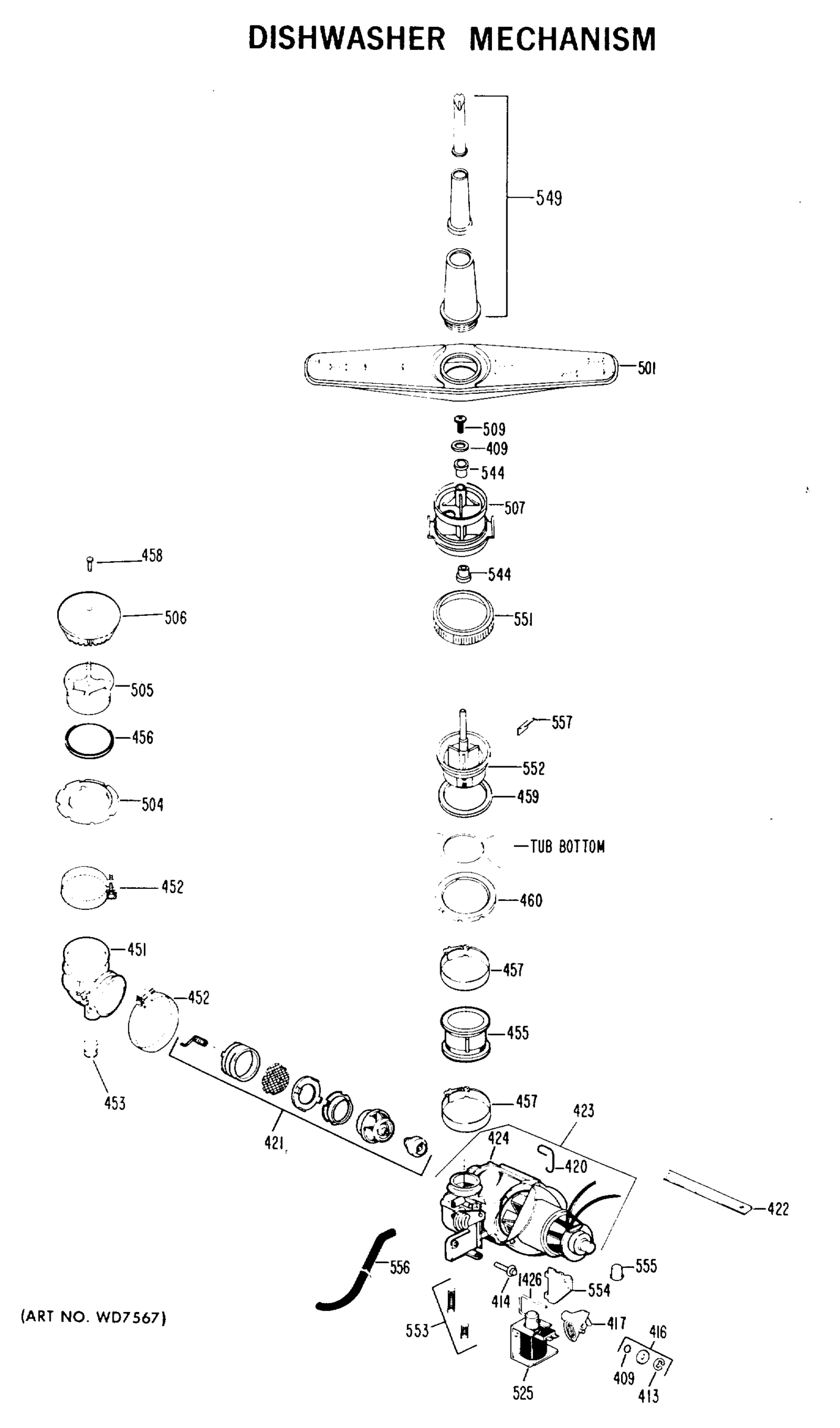 DISHWASHER MECHANISM